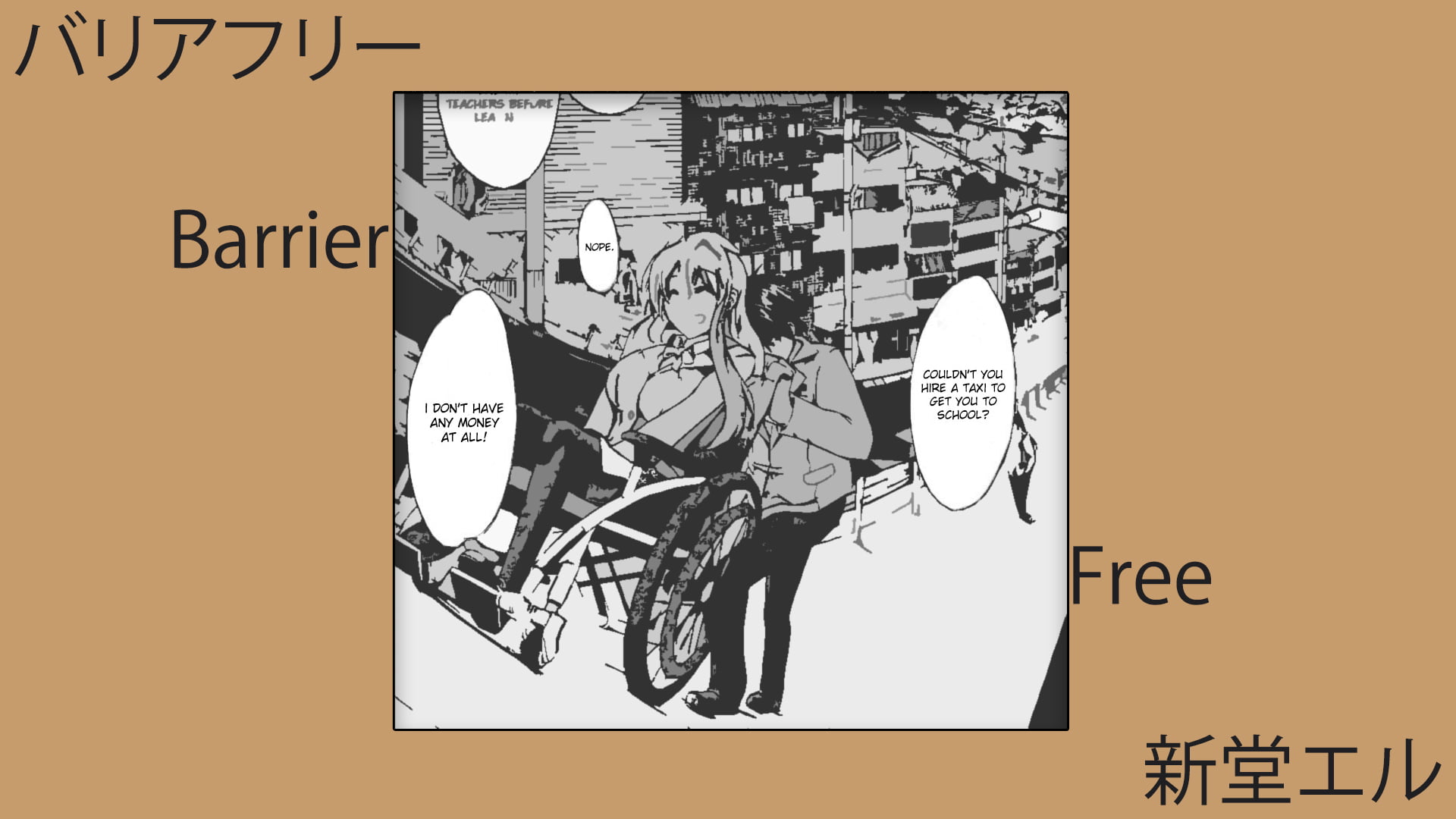 Wheelchair, manga, Barrier, shindol, 1080P, HD Wallpaper