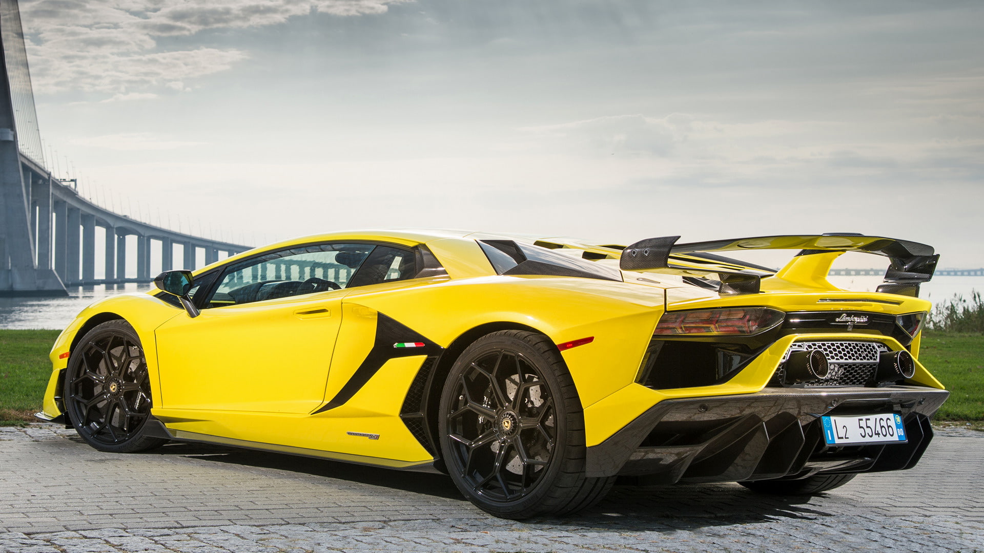 Car, 1080P, Lamborghini, Yellow Car, Supercar, Sport Car, Lamborghini Aventador SVJ, HD Wallpaper