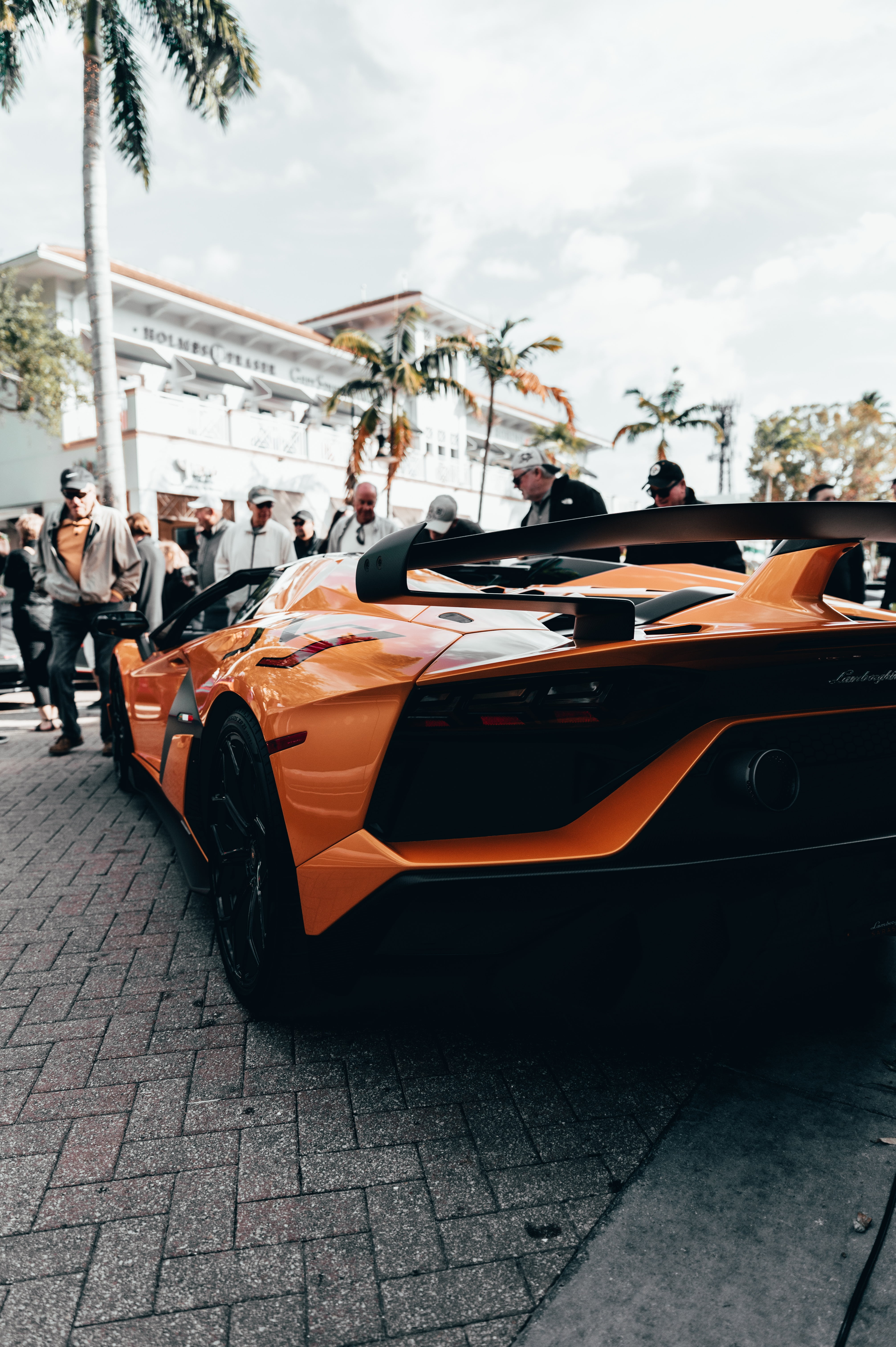 car, orange cars, Lamborghini Aventador LP 770-4 SVJ, 5K, Phone HD Wallpaper