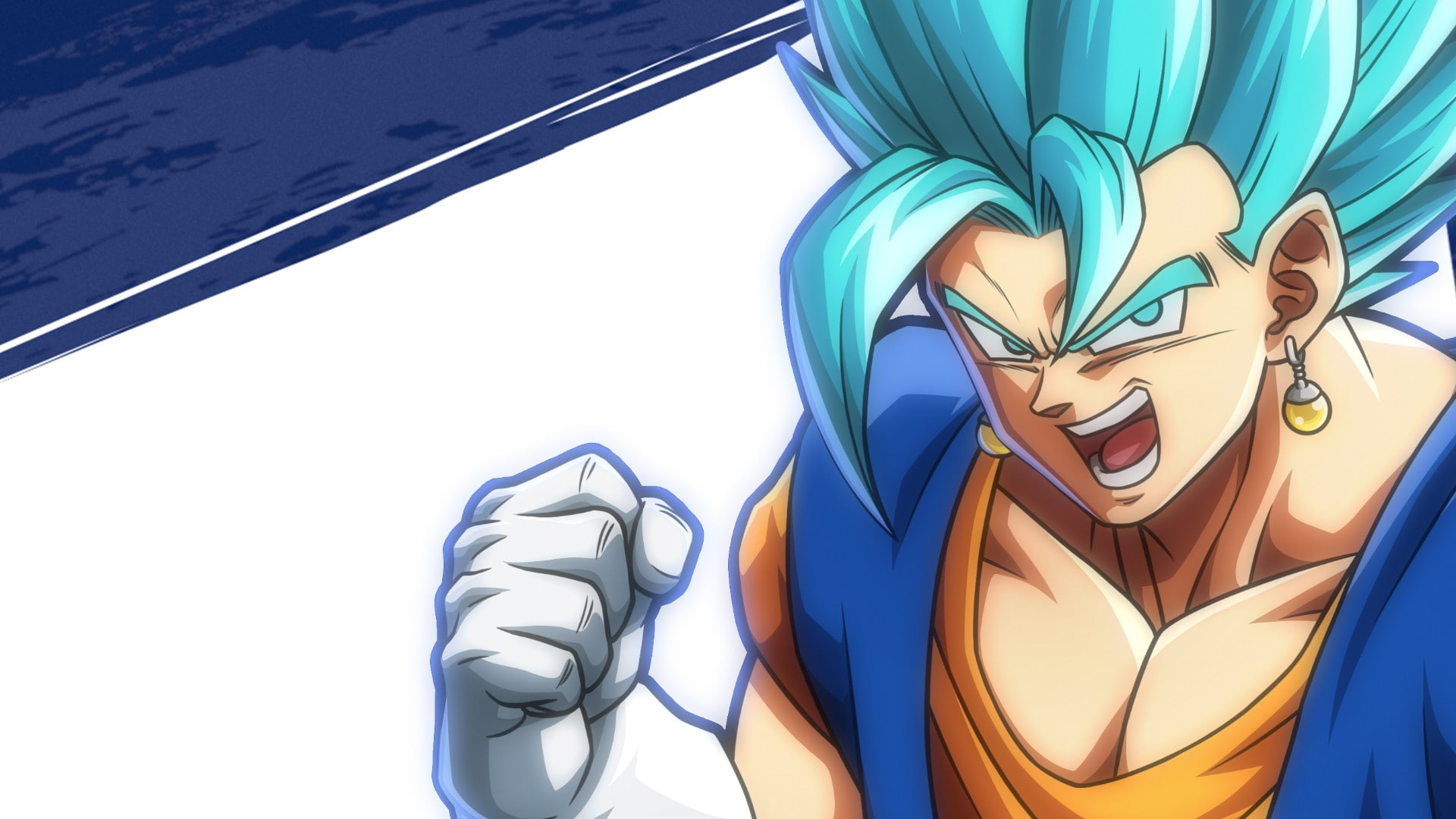 1080P, dragon, Vegito, ball, FighterZ, SSGSS, HD Wallpaper