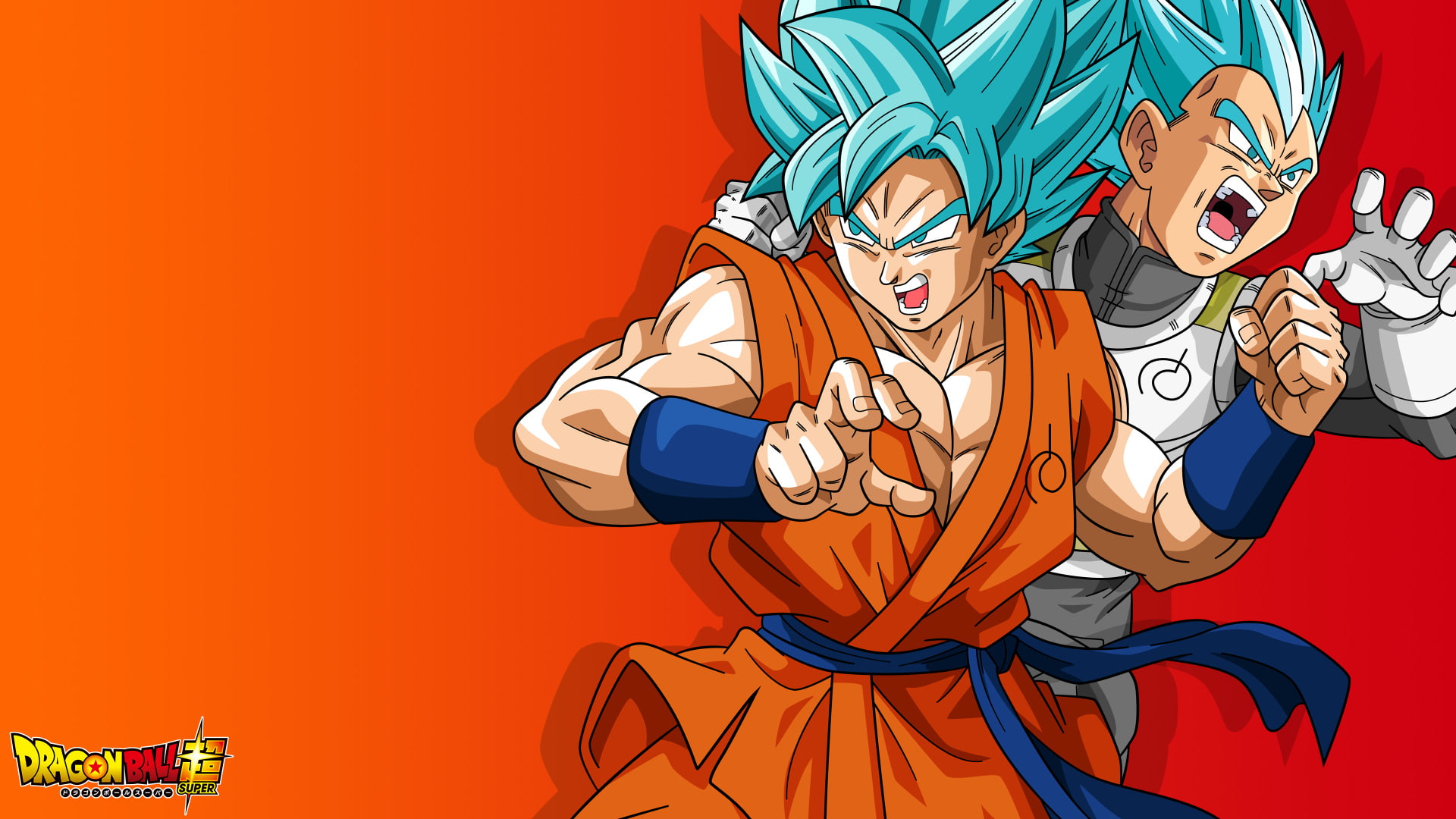 1080P, Dragon Ball, Goku, Dragon Ball Super, Vegeta (Dragon Ball), SSGSS Goku, SSGSS Vegeta, HD Wallpaper