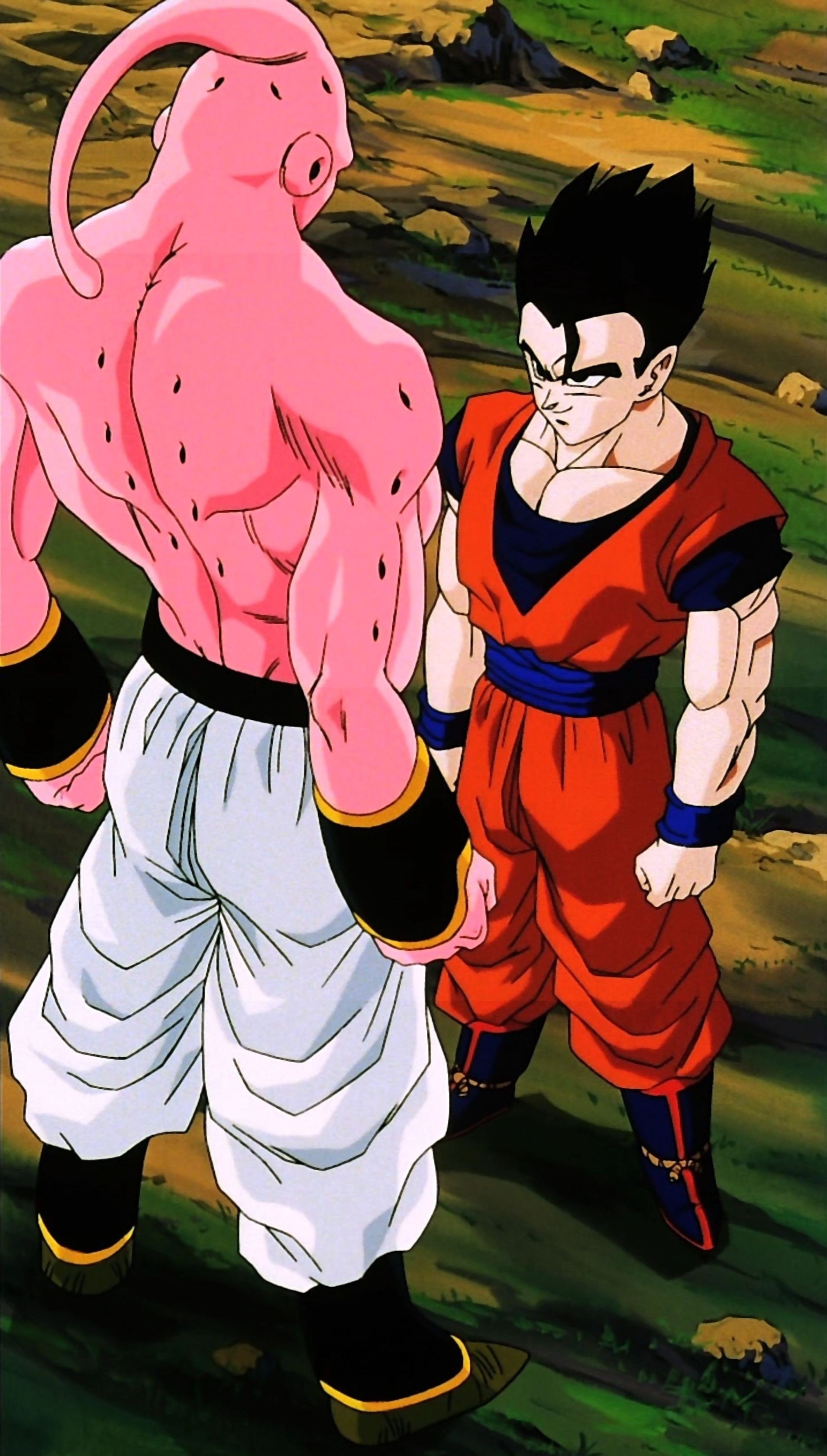 ball, 2K, son, boo, dragon, majin, gohan, Phone HD Wallpaper
