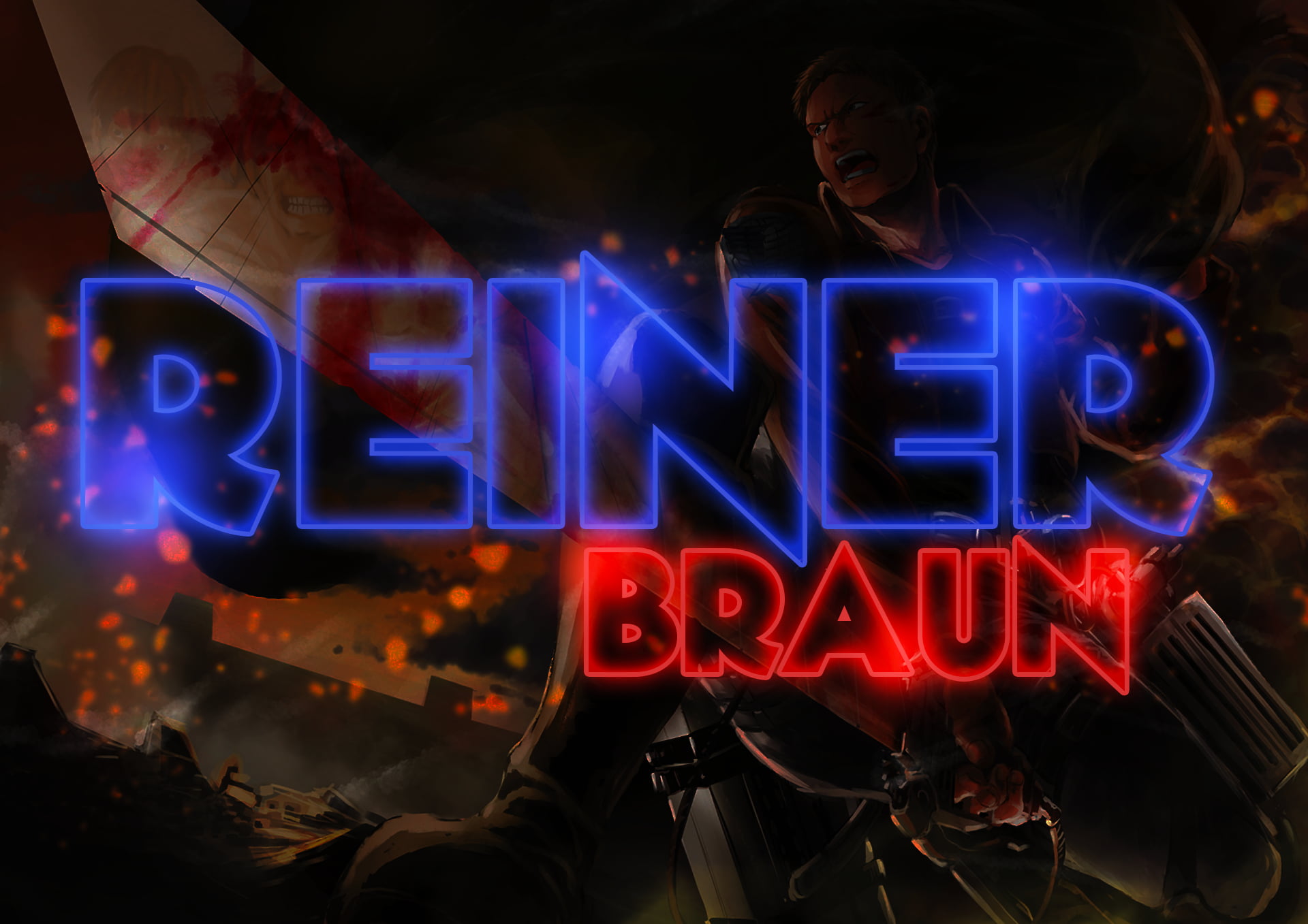 1080P, Anime, Reiner Braun, Attack On Titan, HD Wallpaper