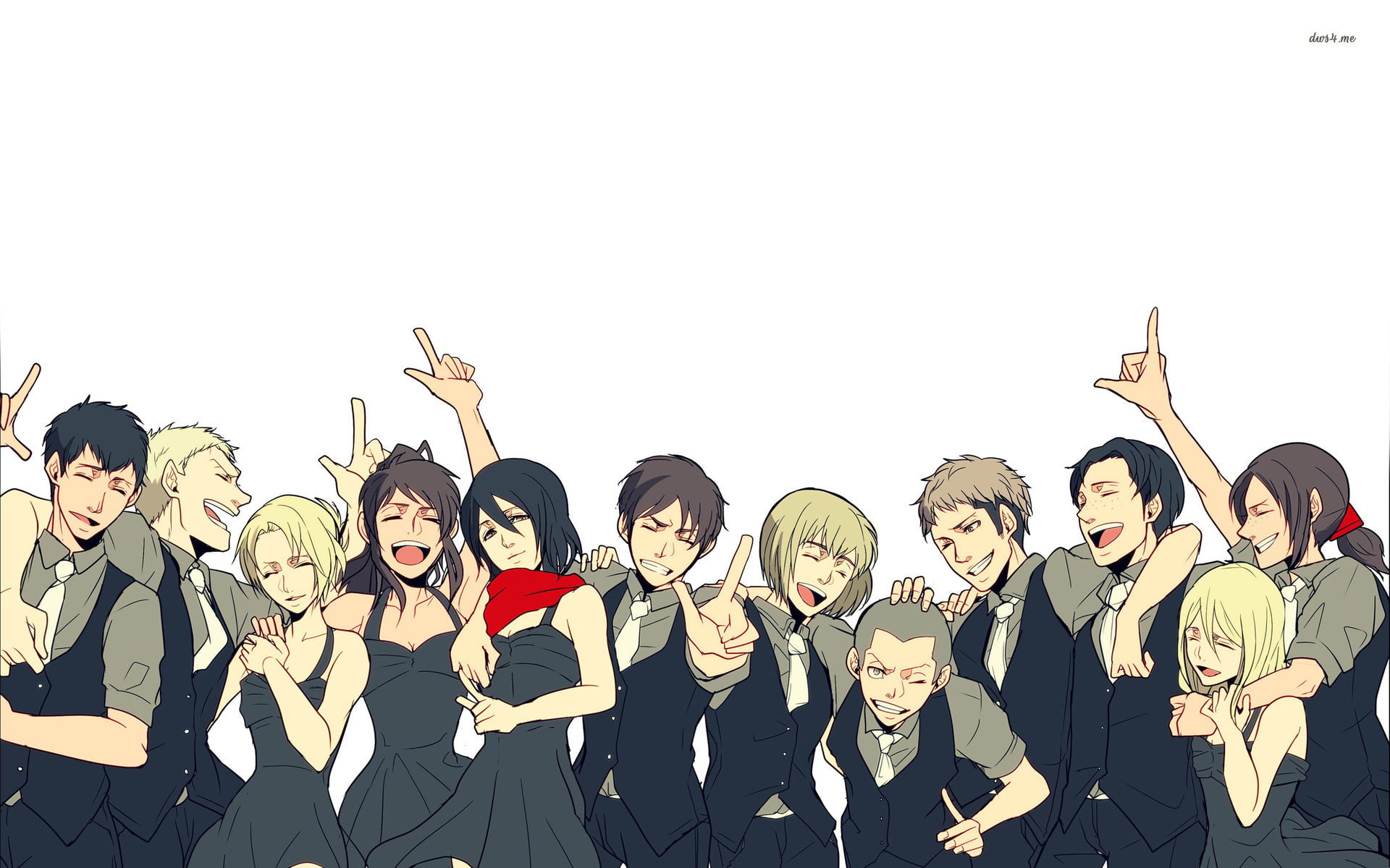 Marco Bott, Bertholdt Hoover, Historia Reiss, Ymir (Attack on Titan), Attack On Titan, Annie Leonhart, Sasha Blouse, Armin Arlert, Jean Kirstein, Mikasa Ackerman, HD Wallpaper