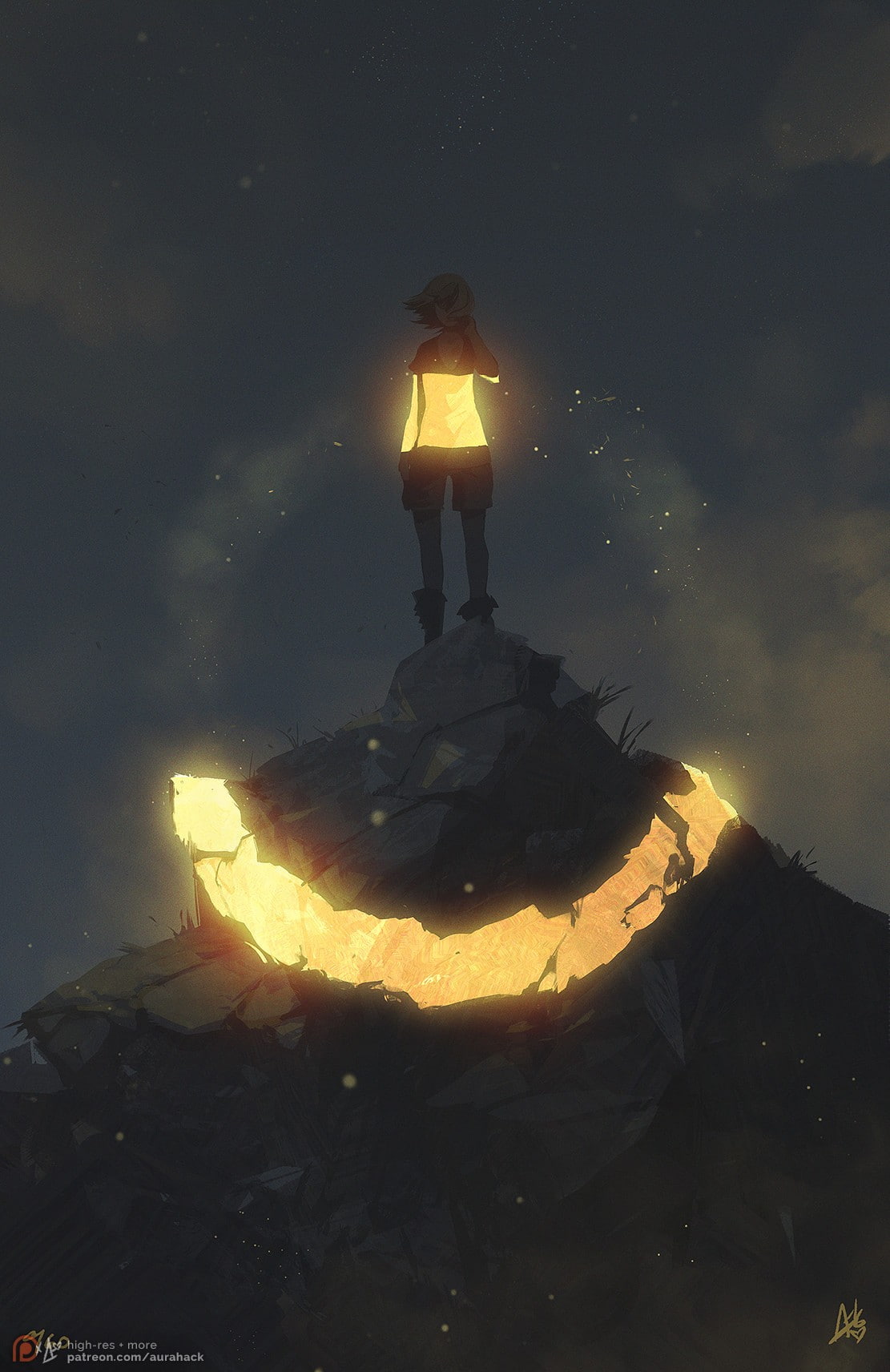 anime, magic circle, 720P, Phone HD Wallpaper