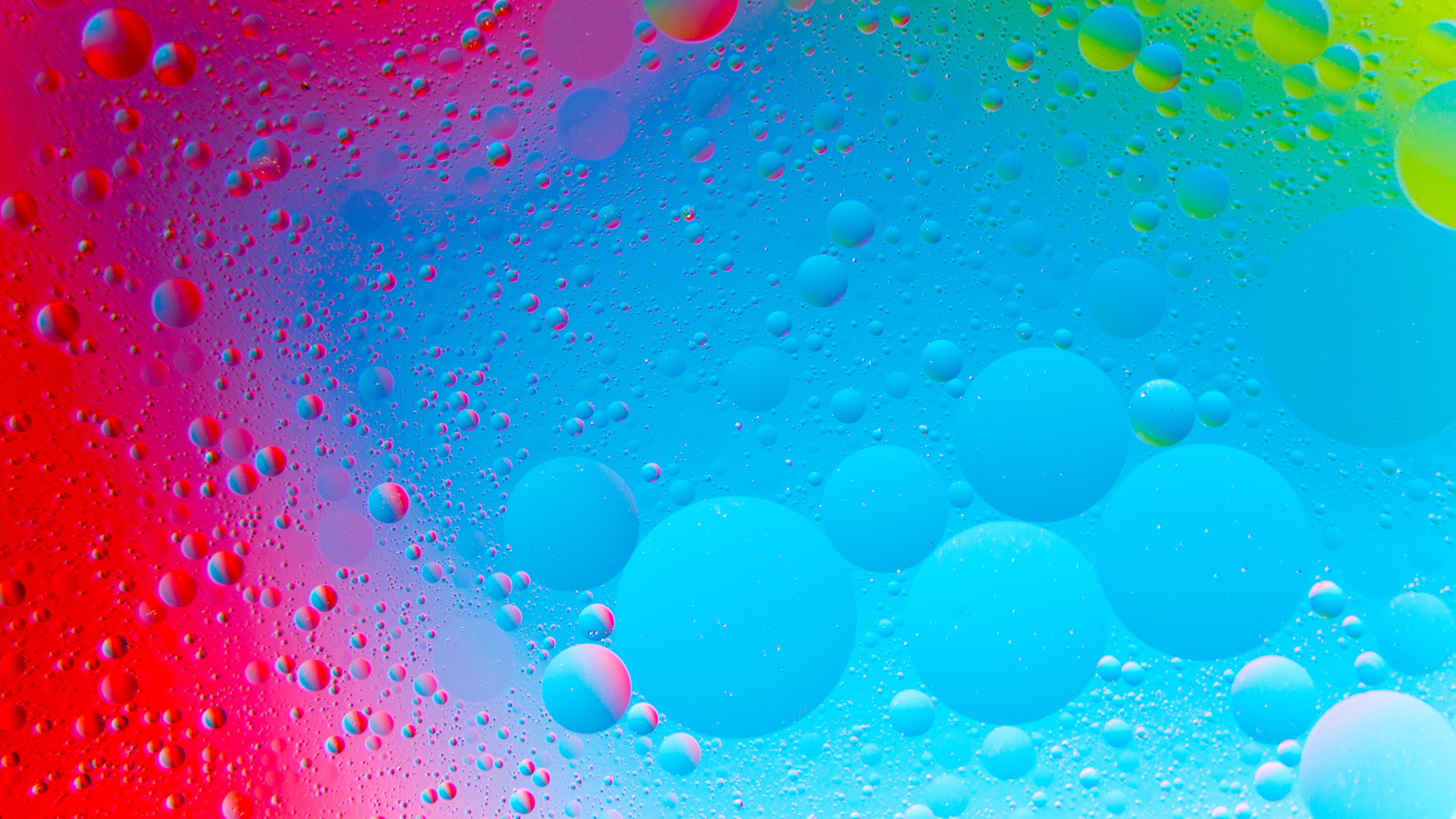 Colorful, 4K, Circles, 4K, Bubbles, HD Wallpaper