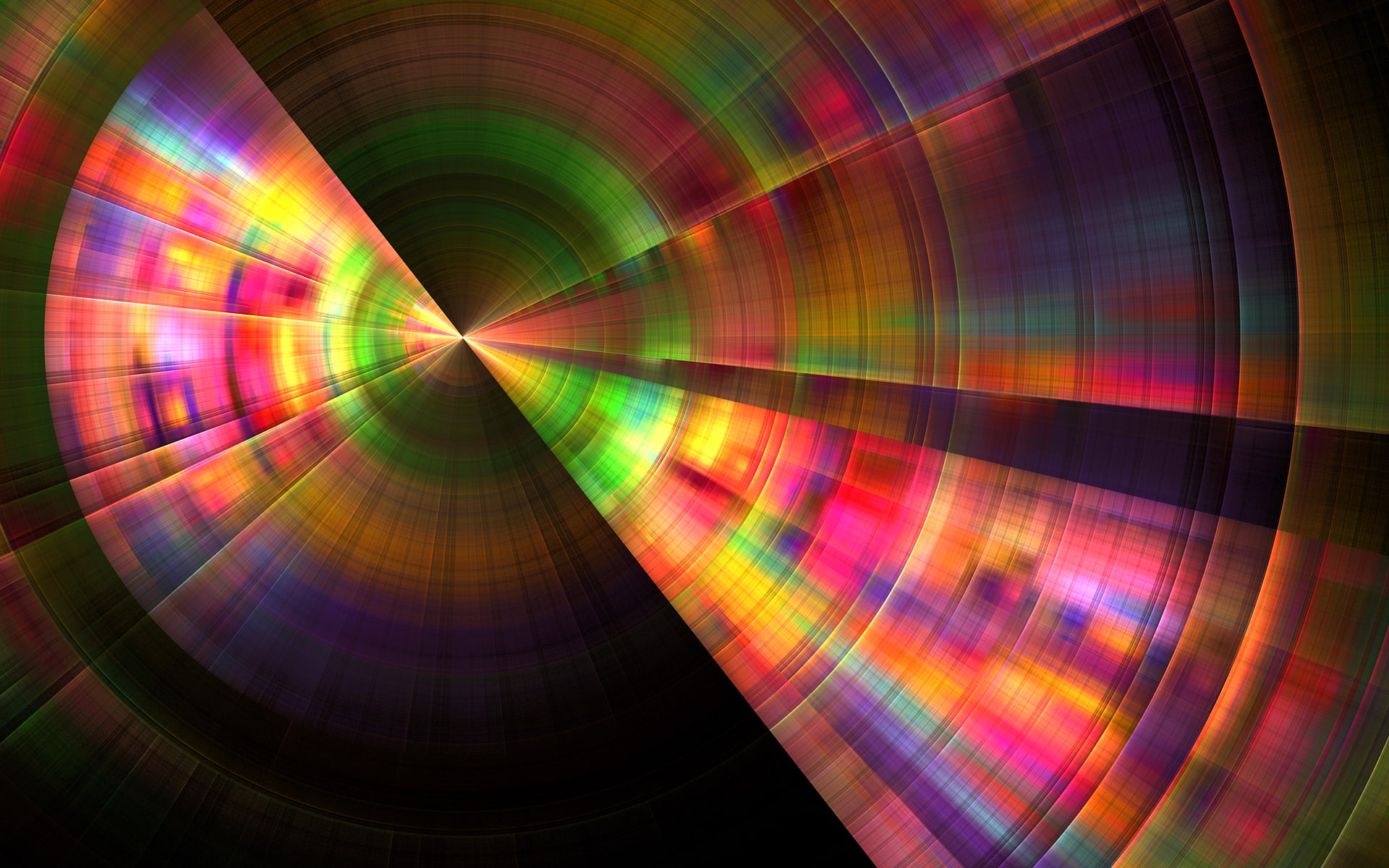 light, sector, line, 1080P, rays, color, HD Wallpaper