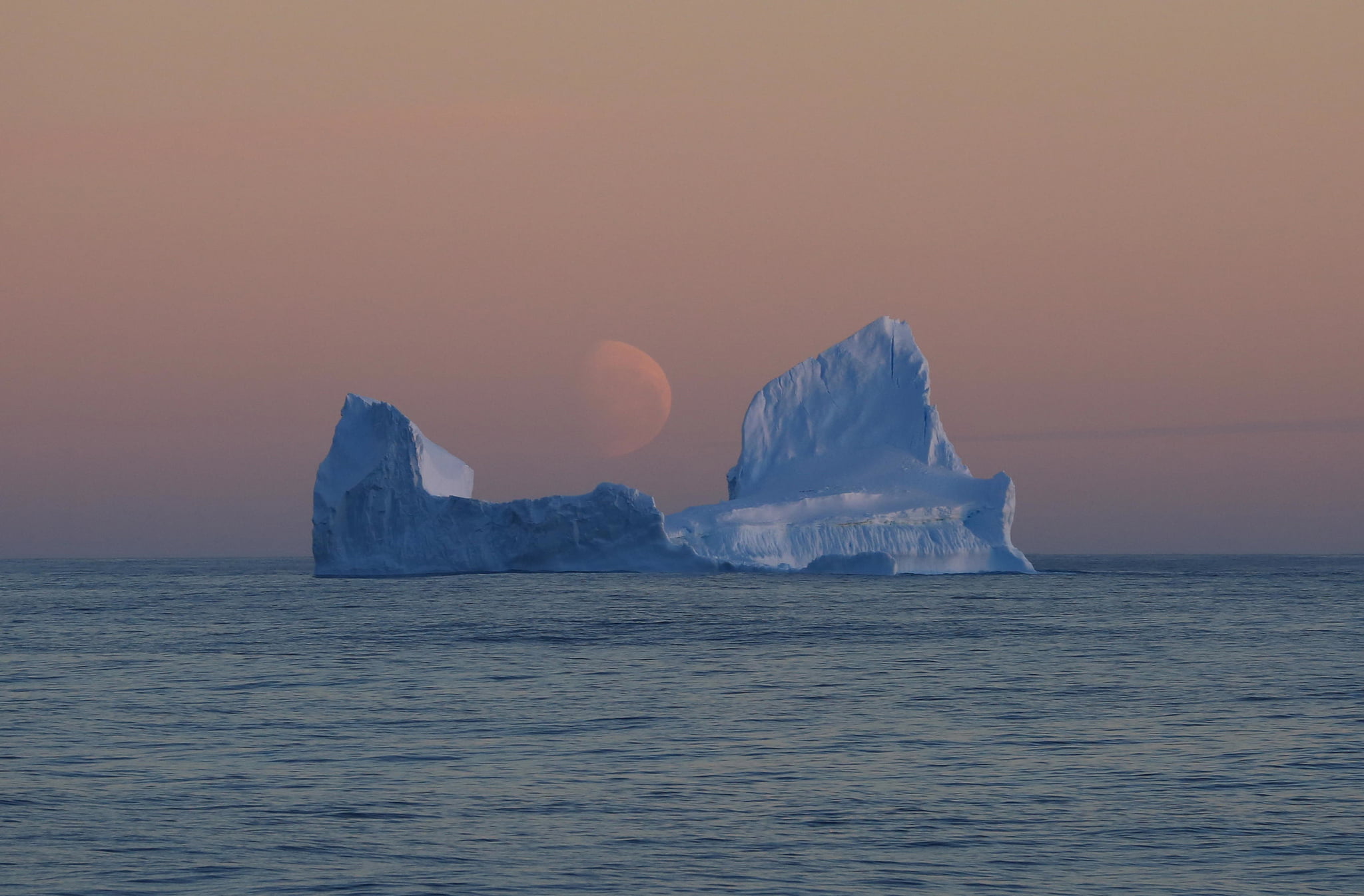 Antarctica, tranquil scene, the evening, nature, the Ross sea, sunset, sea, ice, scenics - nature, waterfront, 1080P, iceberg, idyllic, tranquility, remote, HD Wallpaper