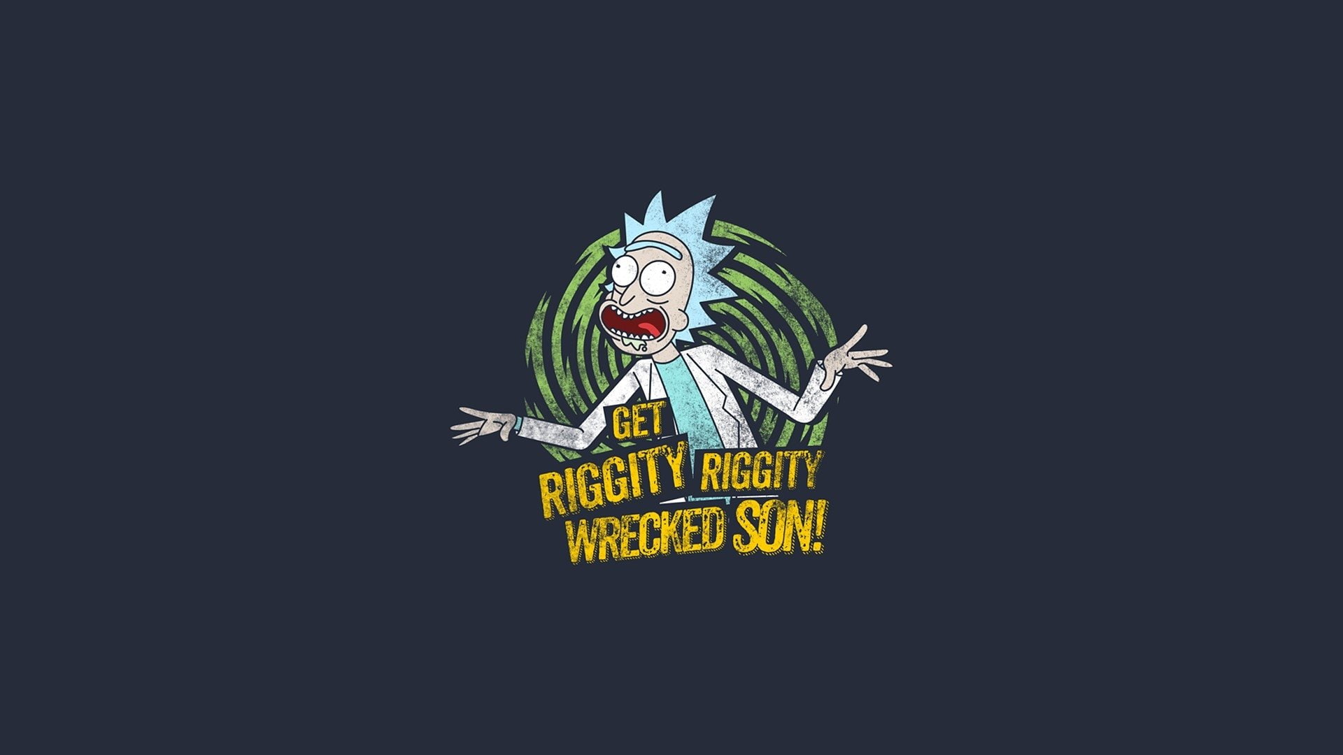 authority, TV Show, outdoors, 1080P, Rick and Morty, communication, representation, creativity, black background, art and craft, Rick Sanchez, no people, HD Wallpaper
