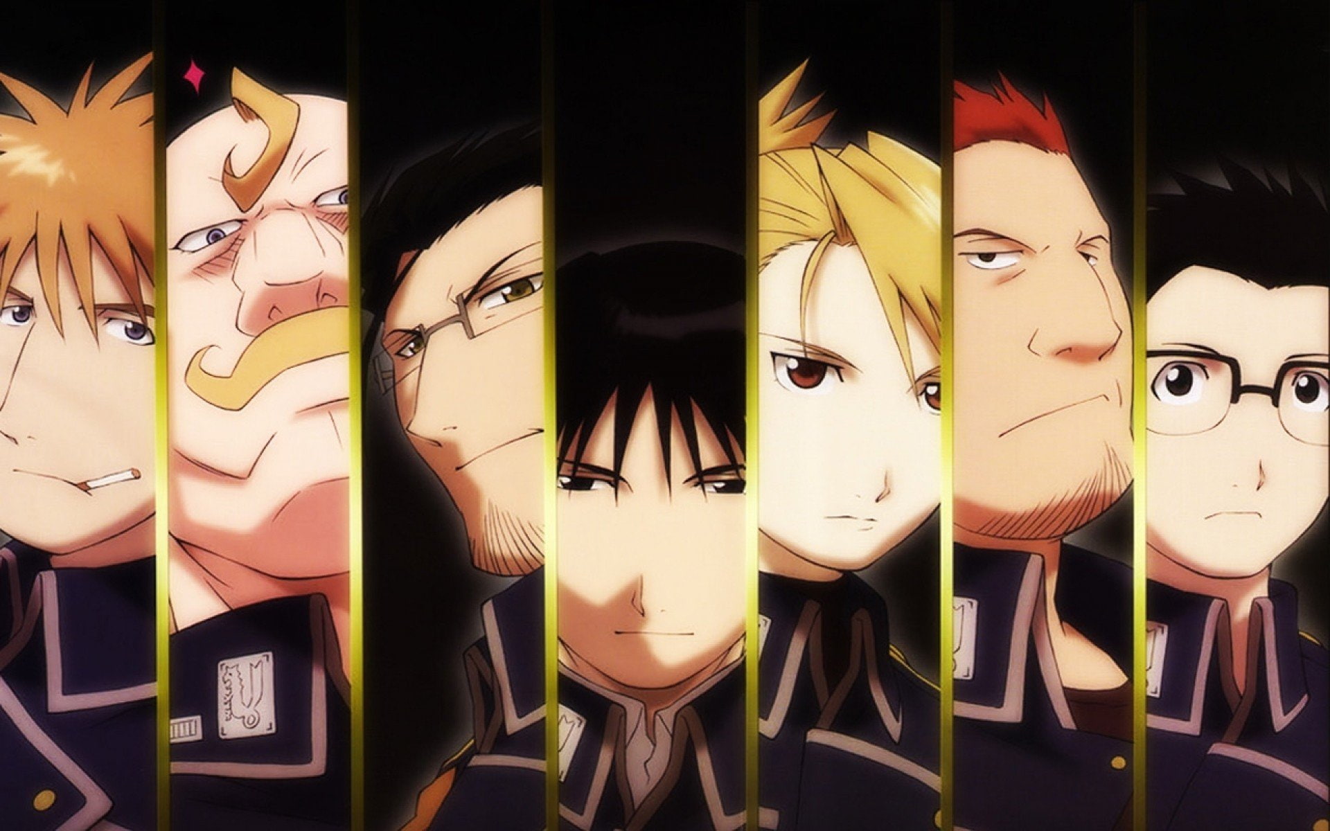 1080P, Riza Hawkeye, Roy Mustang, anime, HD Wallpaper
