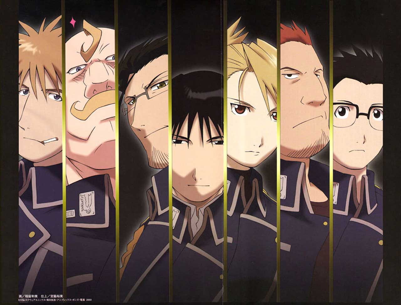 jean, Military, hd, hughes, alex, alchemist, metal, anime, fullmetal, armstrong, mustang, riza, havoc, Fullmetal Alchemist, maes, art, louis, 720P, full, HD Wallpaper