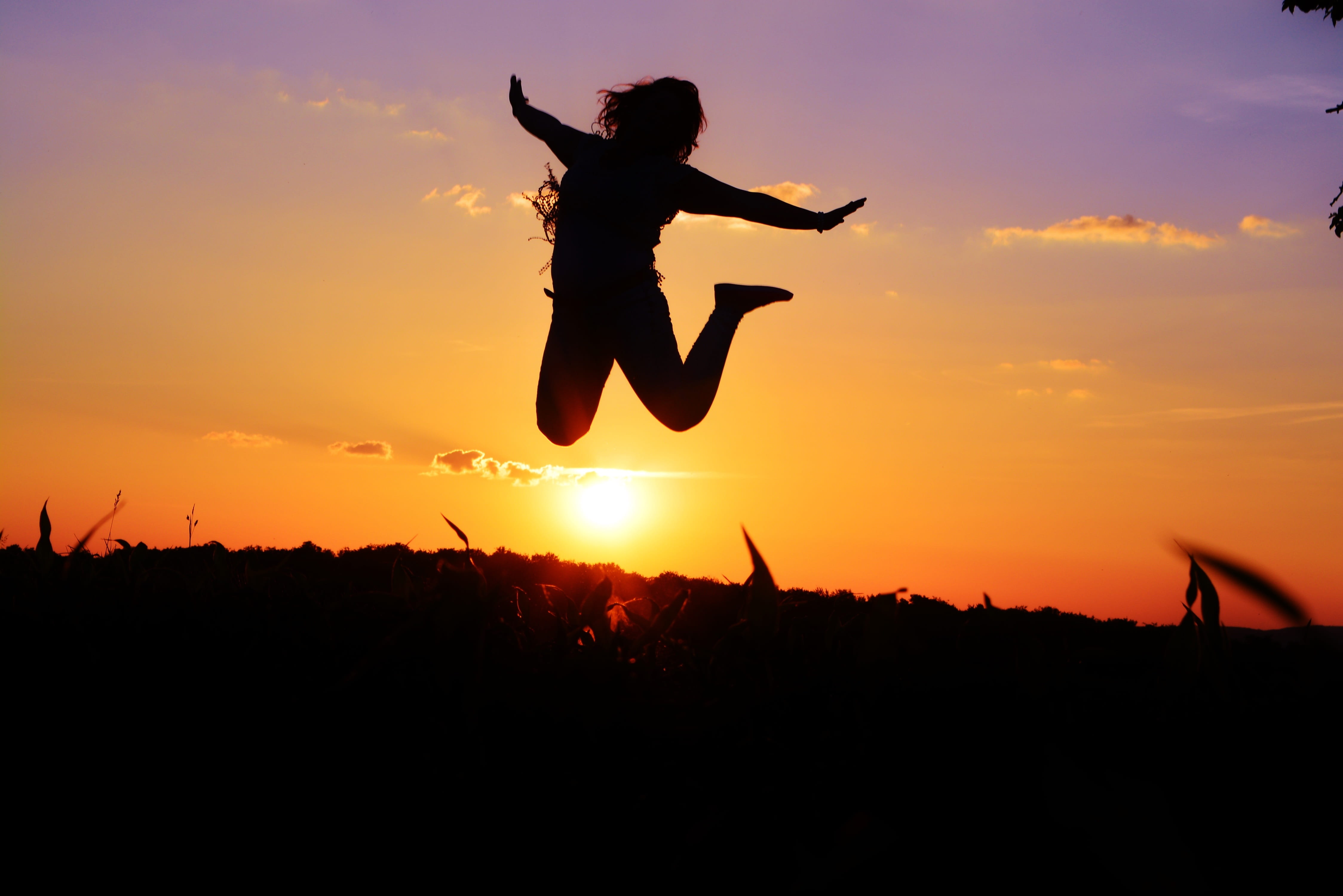 human, limb, silhouette, mood, outdoors, lifestyle, satisfaction, lebensart people, sunset, freedom, live design, behavior, beauty in nature, personal, HD Wallpaper