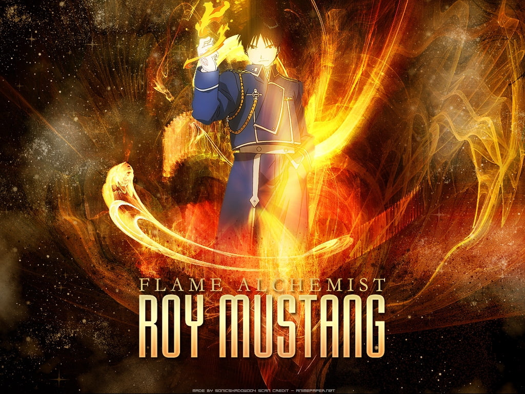 mustang, Roy Mustang, hd, alchemist, Fullmetal Alchemist, fullmetal, art, 480P, anime, metal, x, full, roy, HD Wallpaper