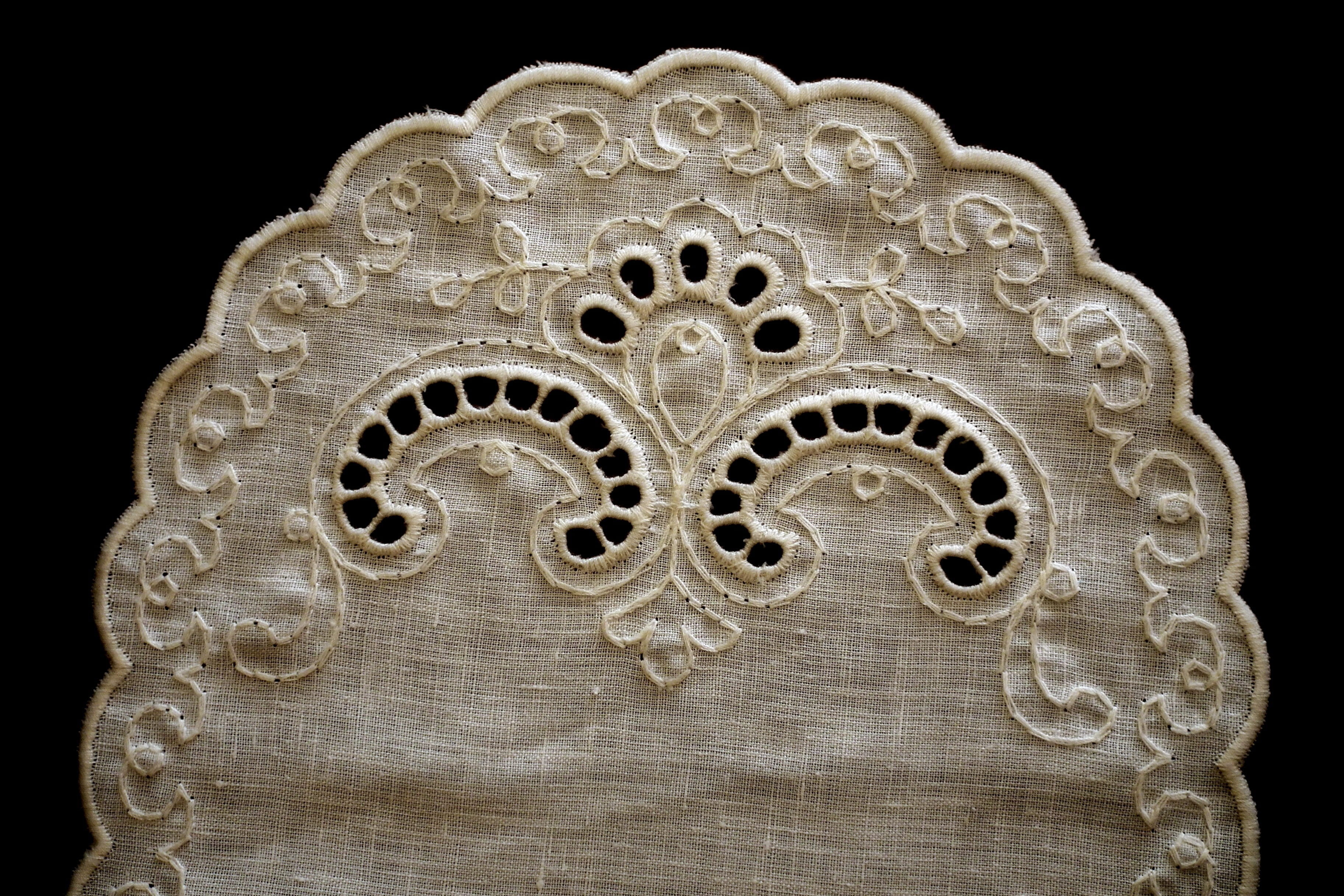 black background, still life, history, handicraft, studio shot, single object, cut out, design, doily, embroider, the past, close-up, ornate, indoors, art and craft, HD Wallpaper