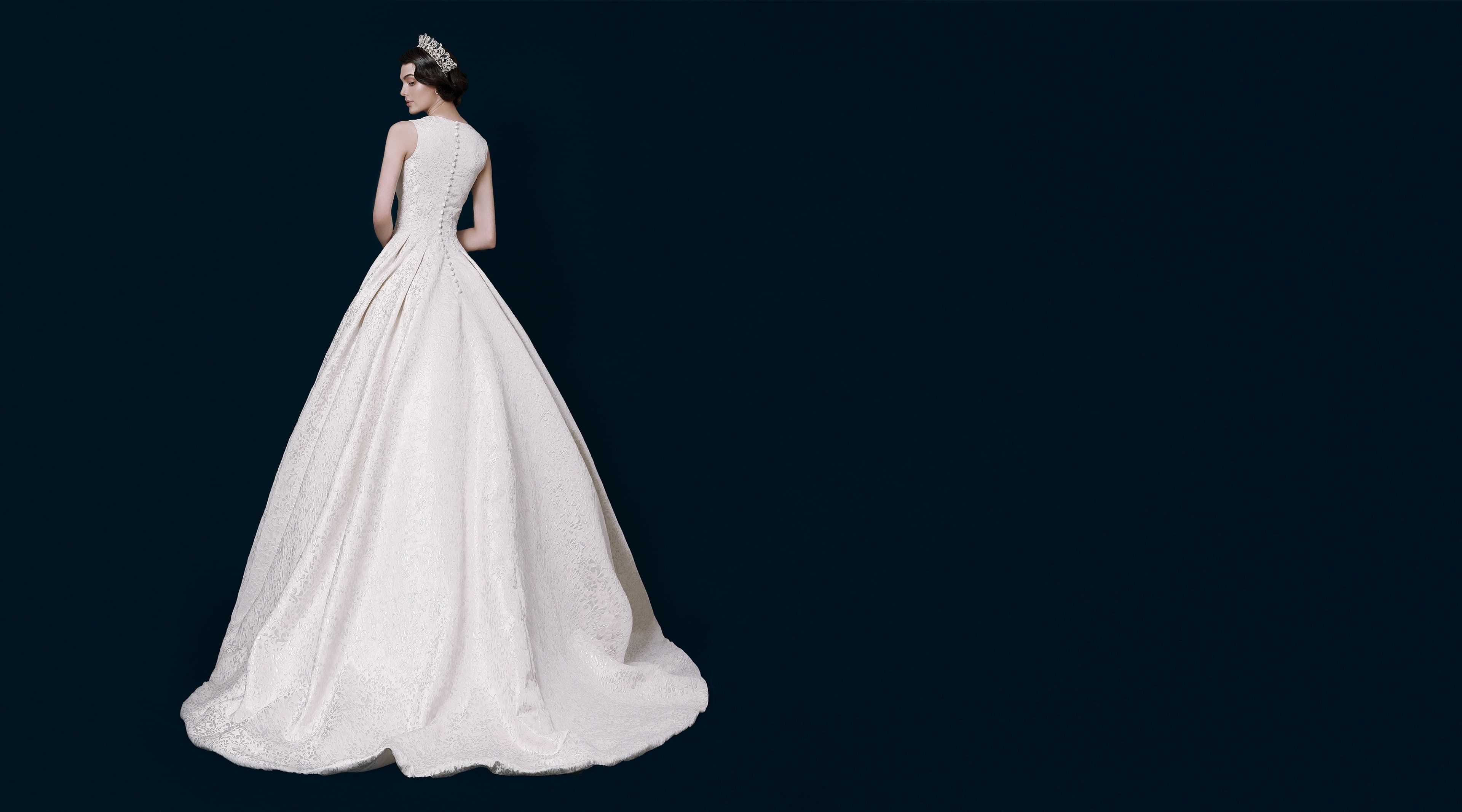 Marriage, cut out, adult, Fabulous, WhiteDress, BenitoSantos, Elegant, Royal, women, celebration, Dress, Gorgeous, BallGown, Beautiful, Wedding, full length, HD Wallpaper