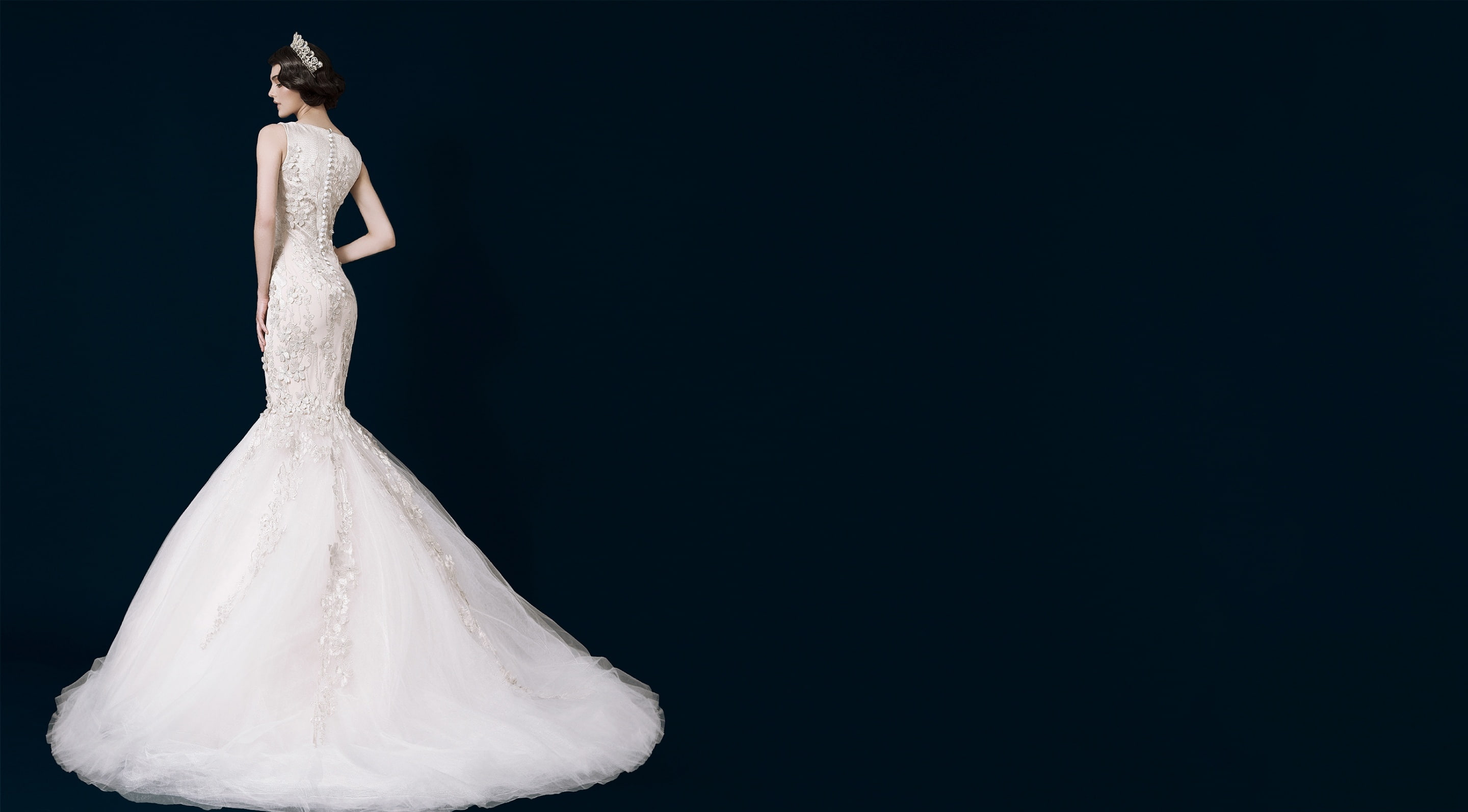 Wedding, Collection, Marriage, weddingdresses, Gorgeous, Dress, Princess, Model, Female, Girl, Elegant, MermaidWeddingDresses, Woman, 2K, Crown, Lovely, HD Wallpaper