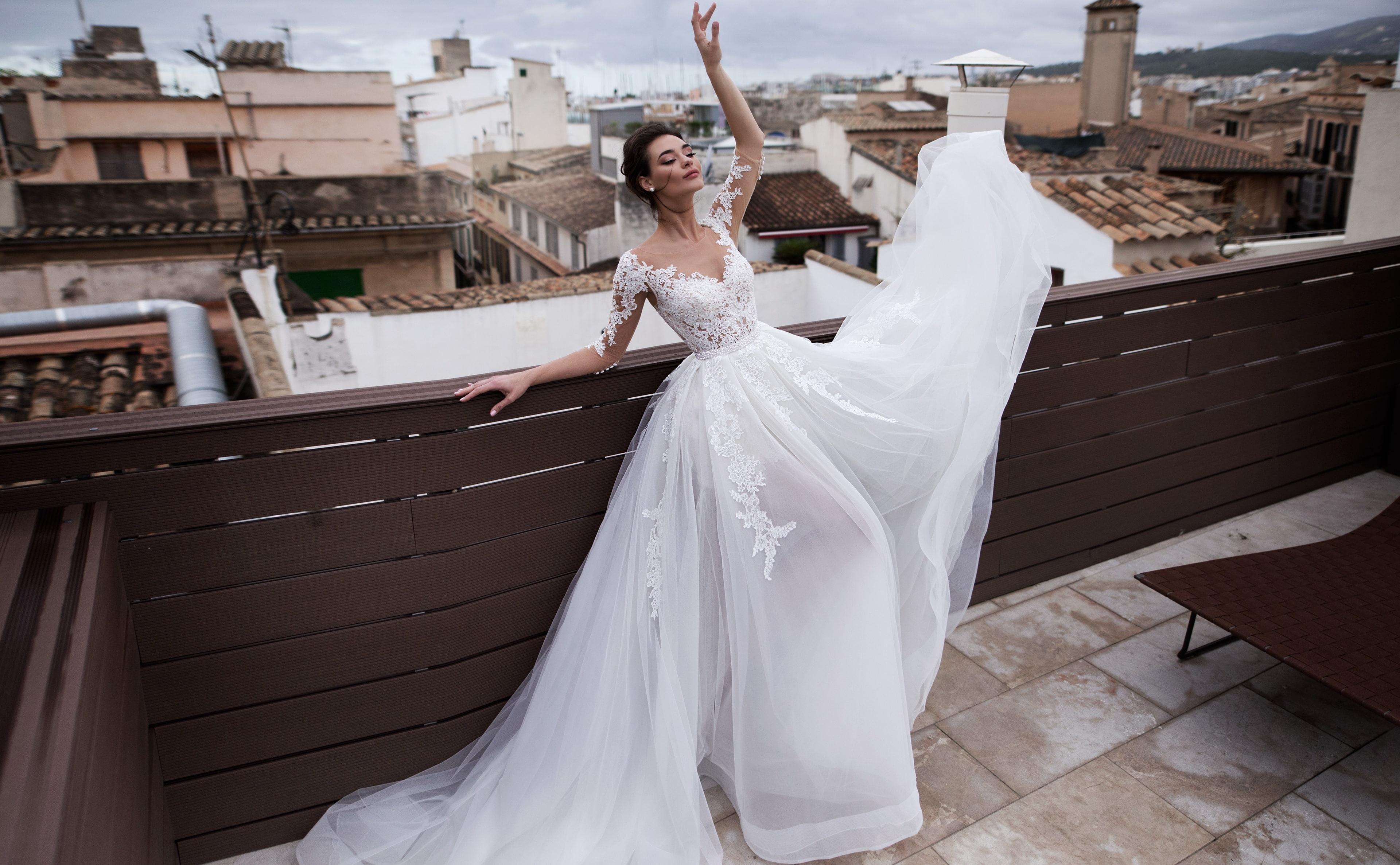 life events, Female, young adult, celebration, real people, event, beautiful woman, newlywed, absolutely, one person, Lovely, young women, women, Roof, HD Wallpaper