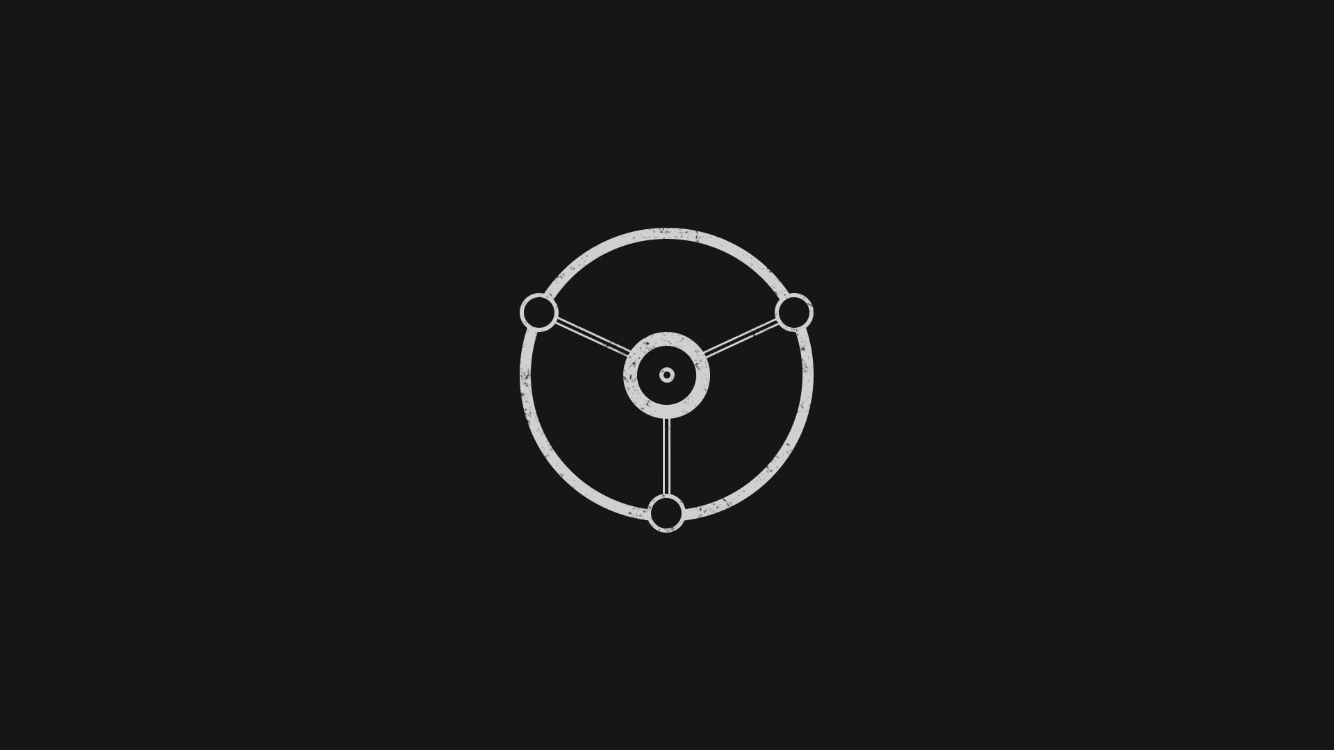geometry, creativity, close-up, dark, copy space, machine part, shapes, cut out, single object, design, circle, line art, minimalism, indoors, simple background, HD Wallpaper