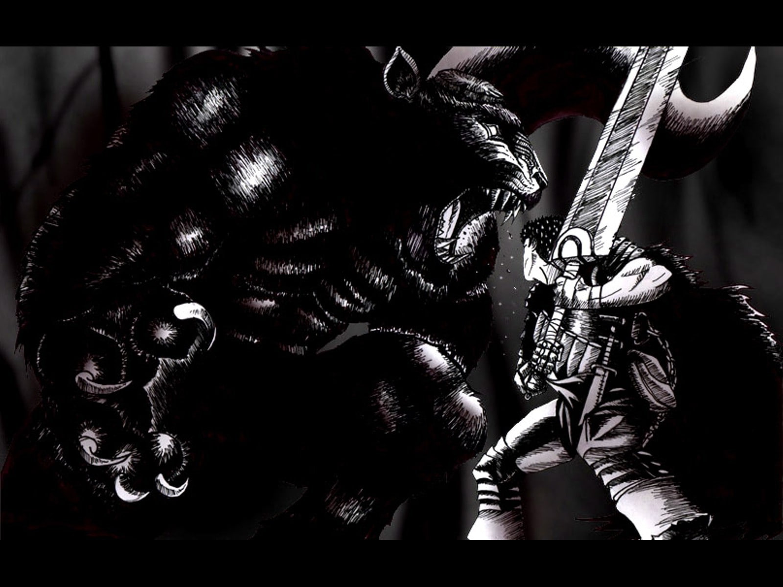 Berserk, 720P, Kentaro Miura, Zodd, Guts, HD Wallpaper