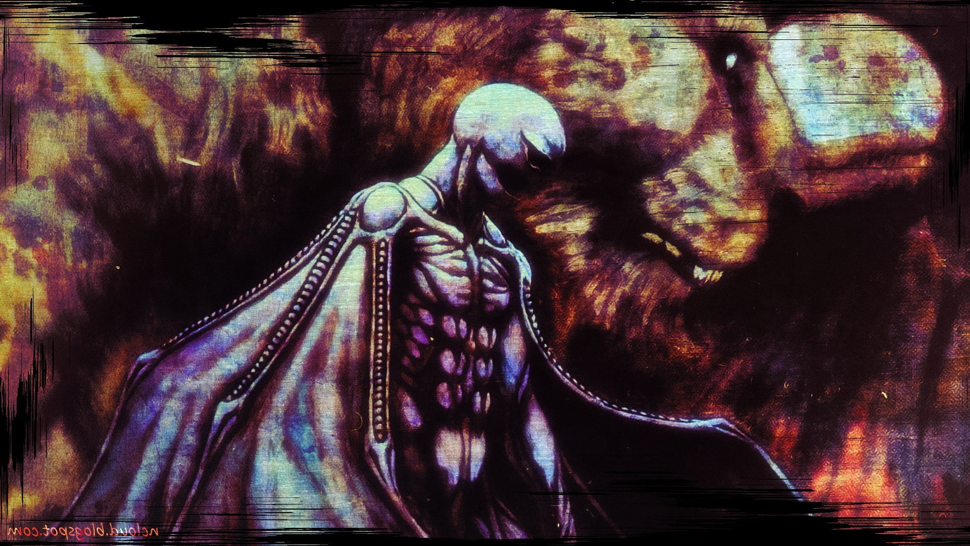 one person, 1080P, men, transfer print, auto post production filter, Zodd, Kentaro Miura, shoe, close-up, Berserk, leisure activity, human representation, HD Wallpaper