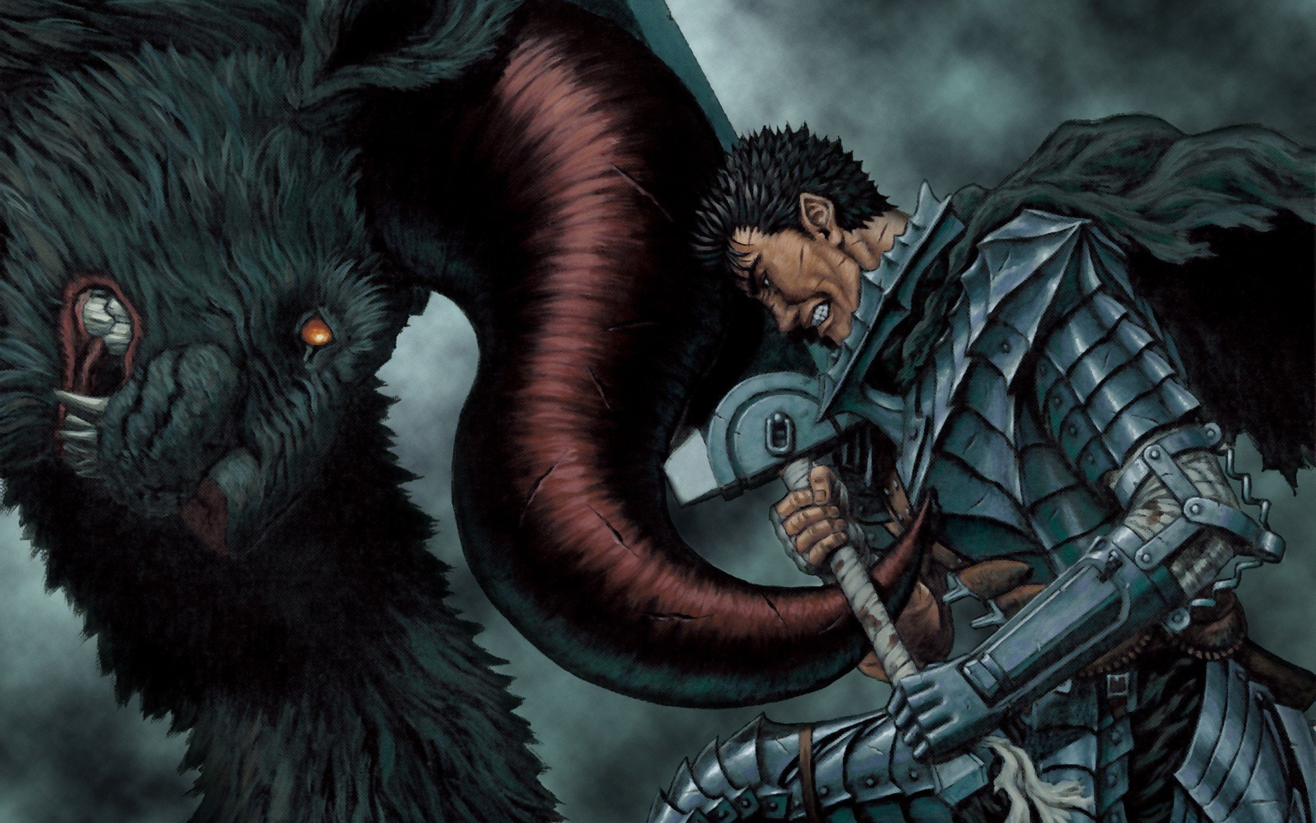 mid adult, close-up, adult, kentaro miura berserk guts zodd, human body part, mid adult men, communication, men, animal body part, one person, side view, HD Wallpaper