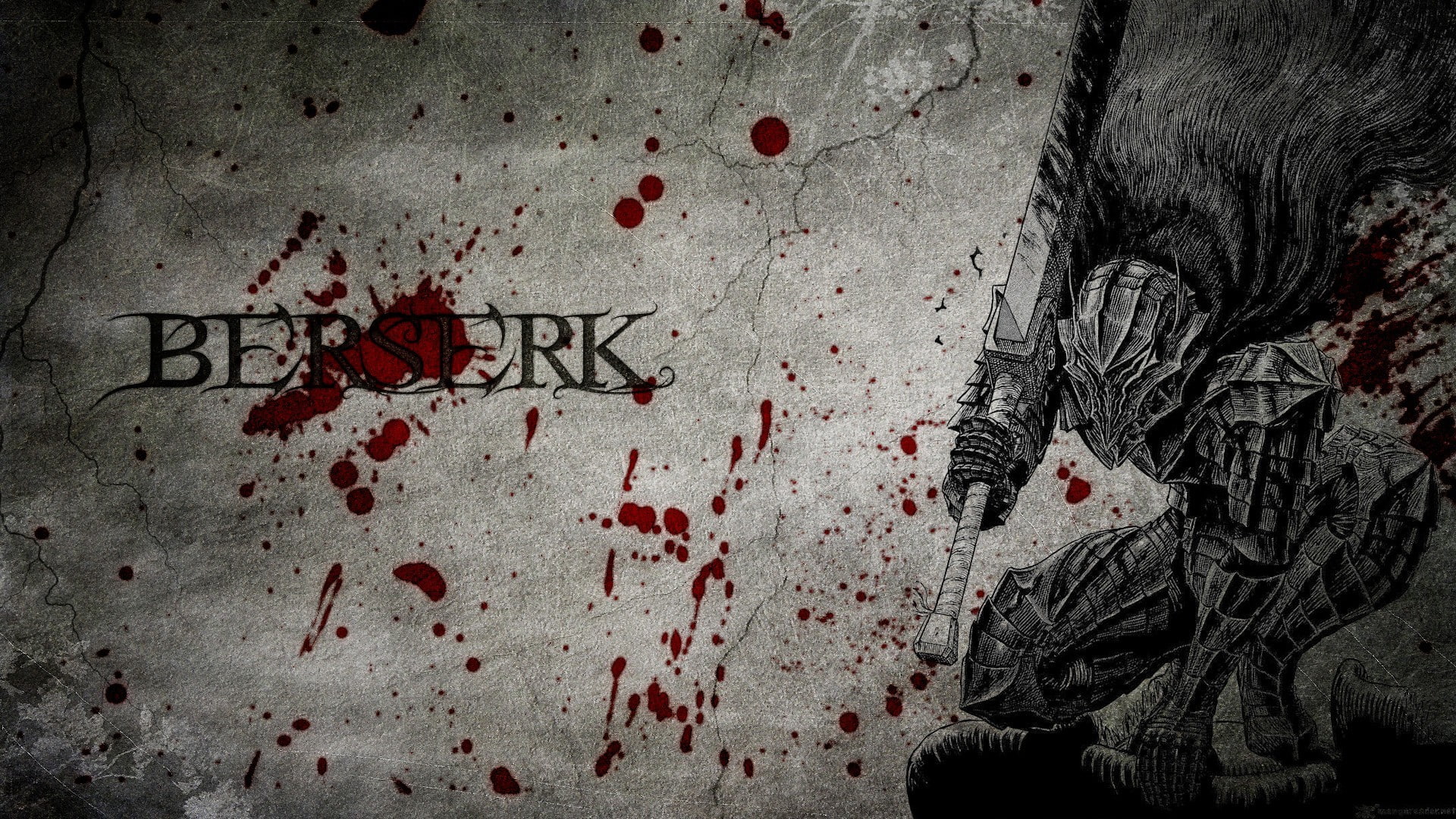 Guts, 1080P, Manga, Kentaro Miura, Berserk, HD Wallpaper