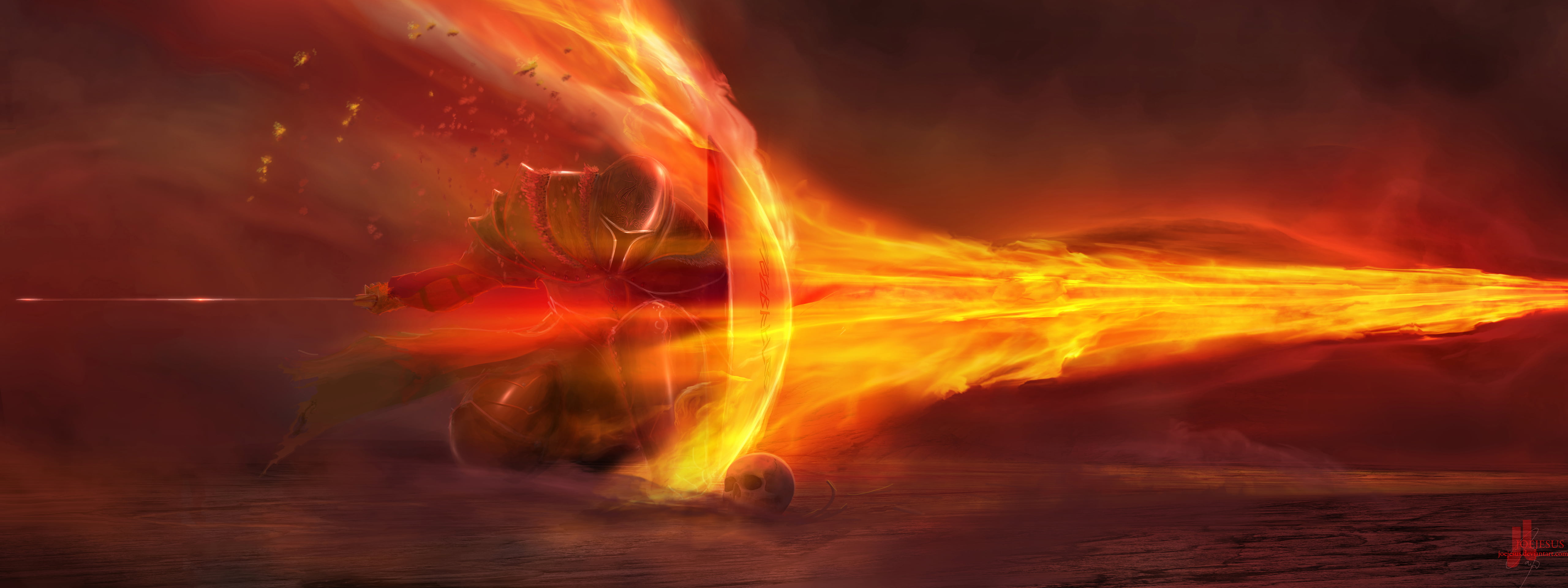 shield, illuminated, heat - temperature, digital, sky, burning, flowing, beauty in nature, black background, fire - natural phenomenon, accidents and disasters, HD Wallpaper