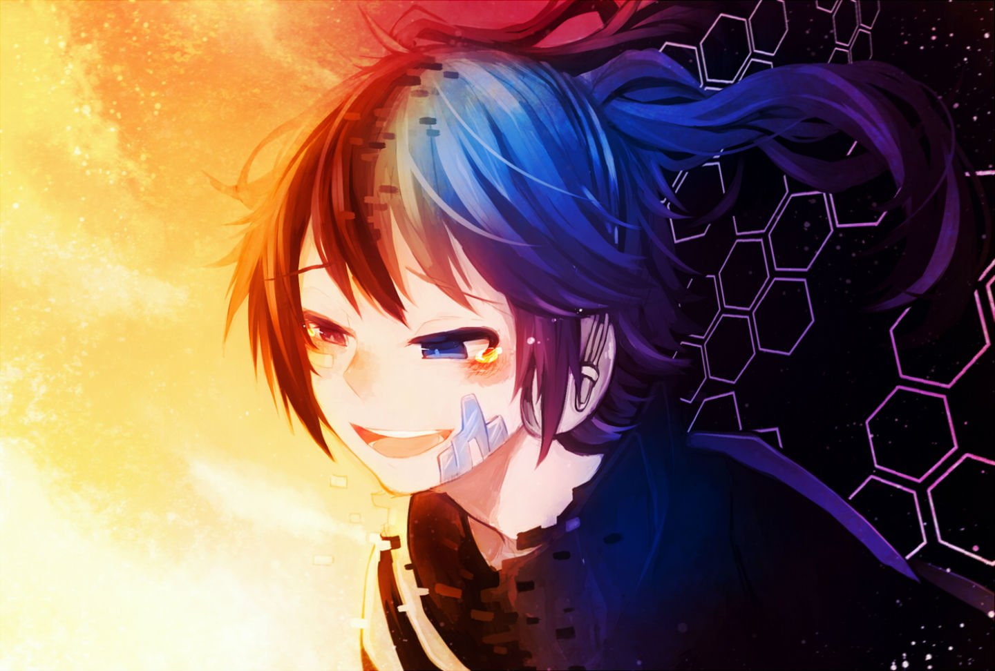 headphones, 720P, kagerou, project, bicolored, takane, enomoto, eyes, ene, HD Wallpaper
