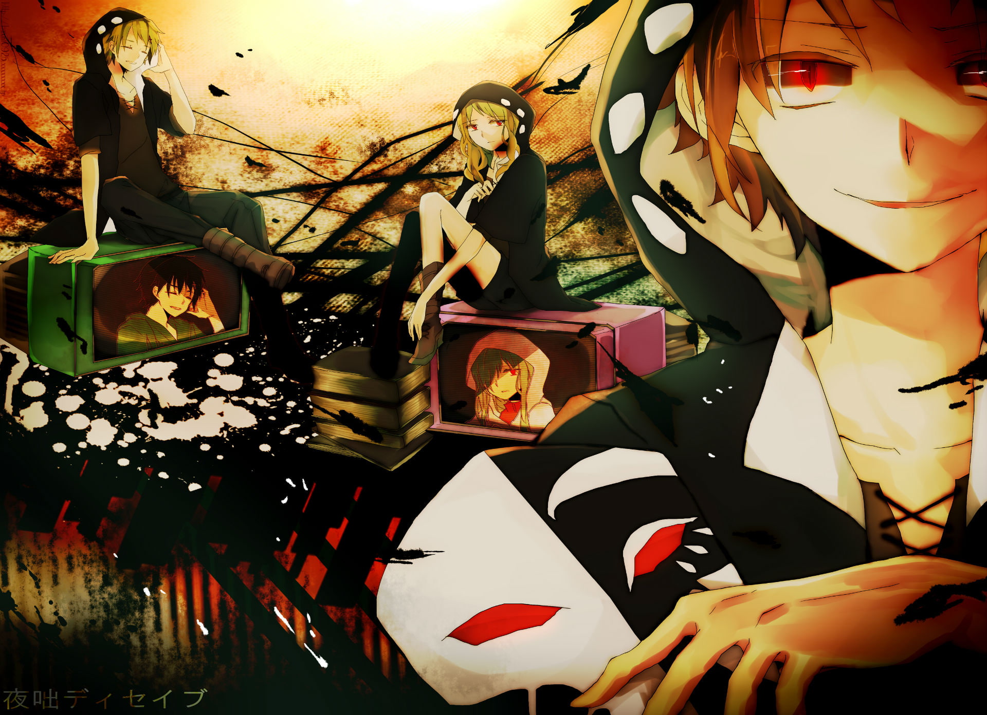1080P, Anime, Shuuya Kano, Kousuke Seto, Tsubomi Kido, Kagerou Project, HD Wallpaper