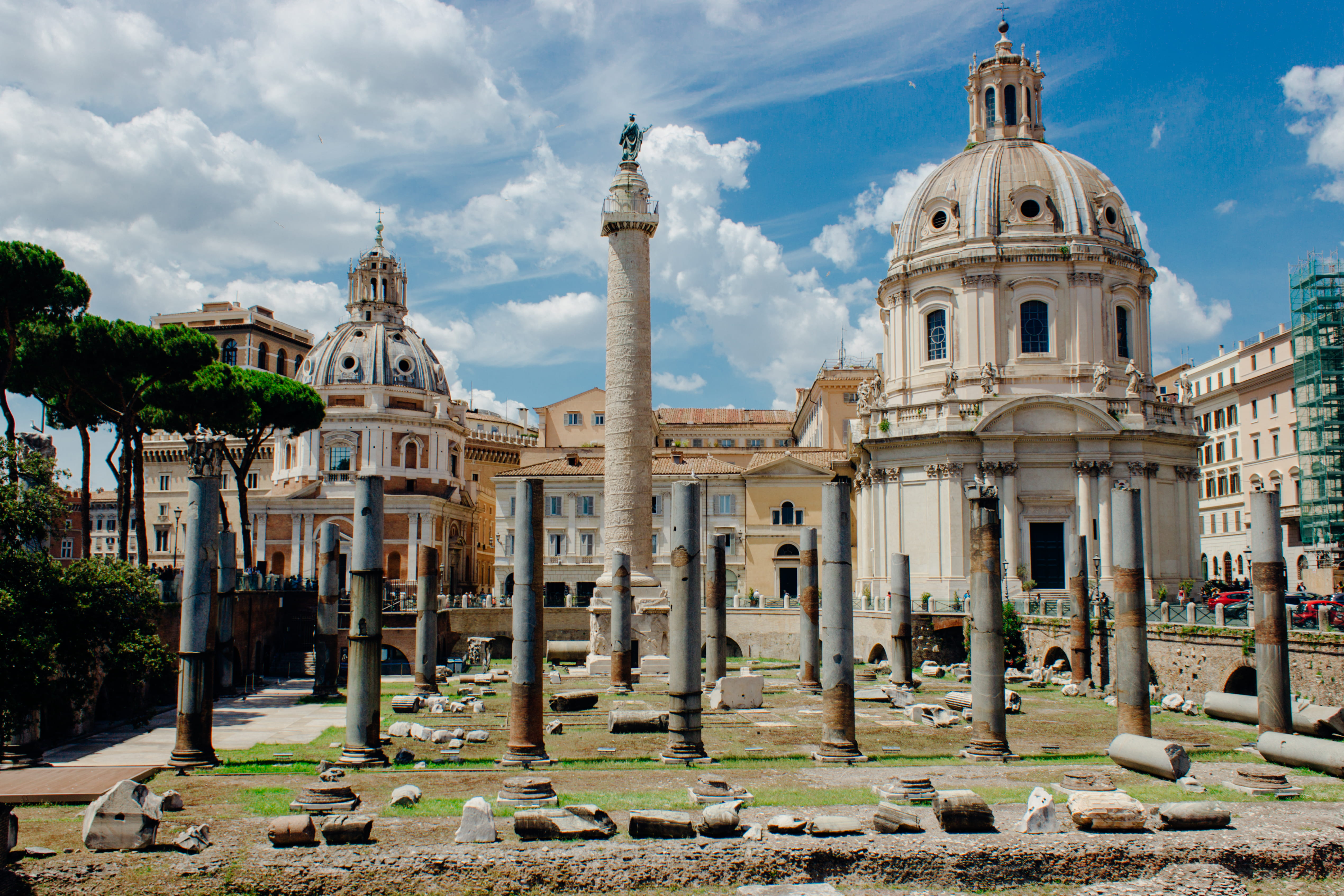 architectural column, hill, palatine, place of worship, travel destinations, ruined, ancient civilization, travel, nature, outdoors, building exterior, HD Wallpaper
