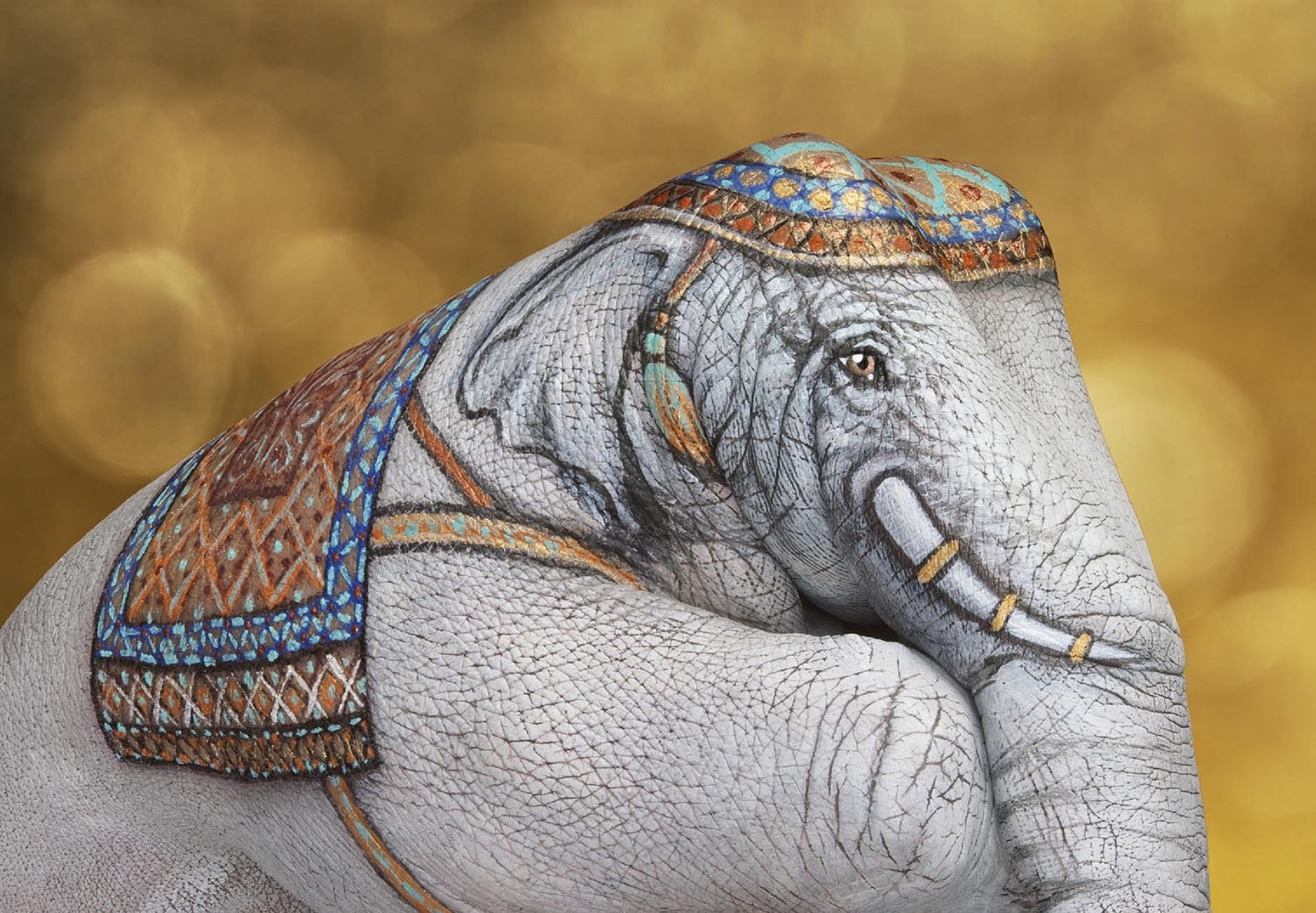 elephant, creativity, one animal, animal body part, animal themes, nature, mammal, no people, vertebrate, side view, art and craft, 1080P, outdoors, animal, HD Wallpaper
