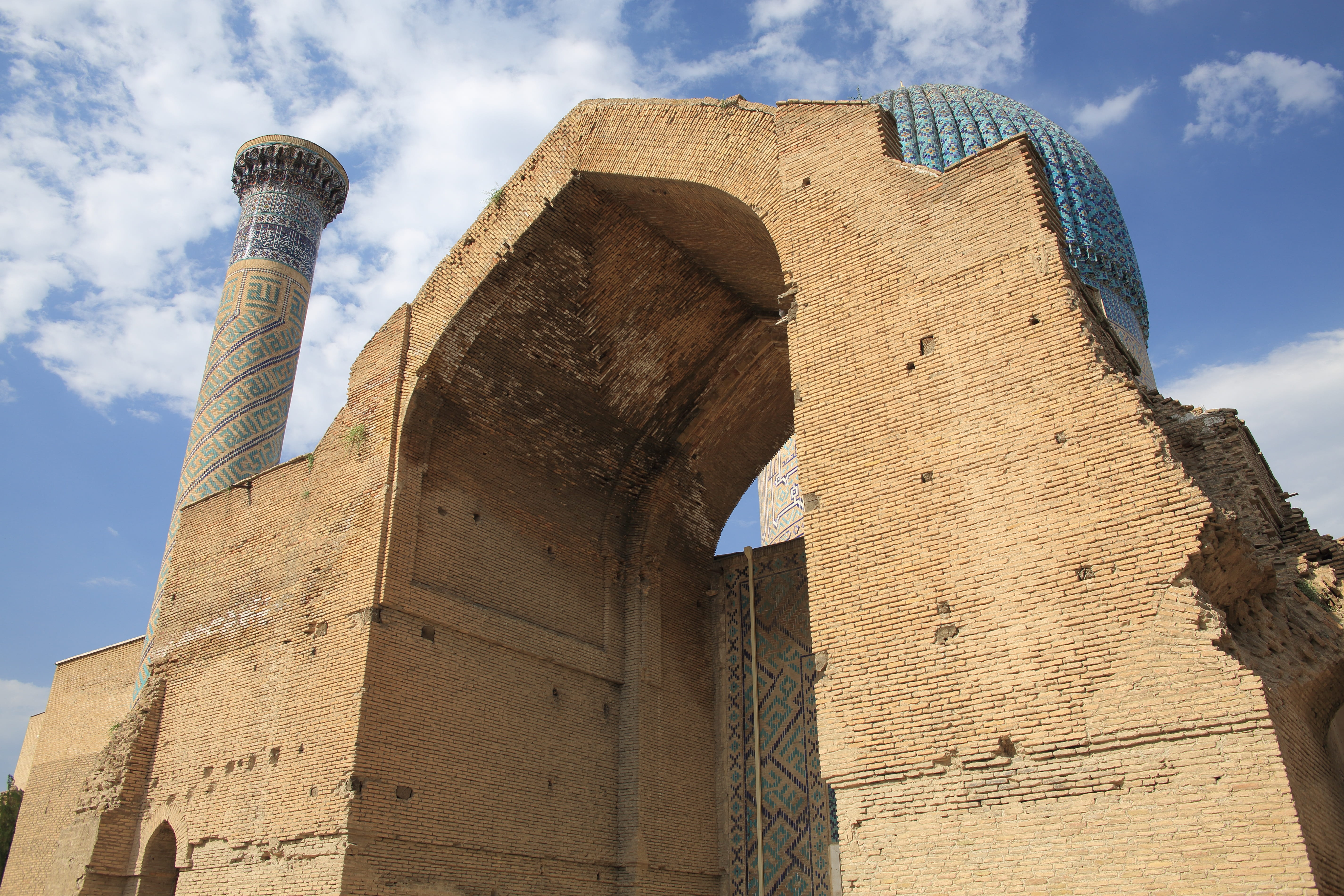 Gur Emir, eastern culture, cloud - sky, old ruin, no people, 5K, travel destinations, the past, arch, sky, middle asia, travel, built structure, history, HD Wallpaper