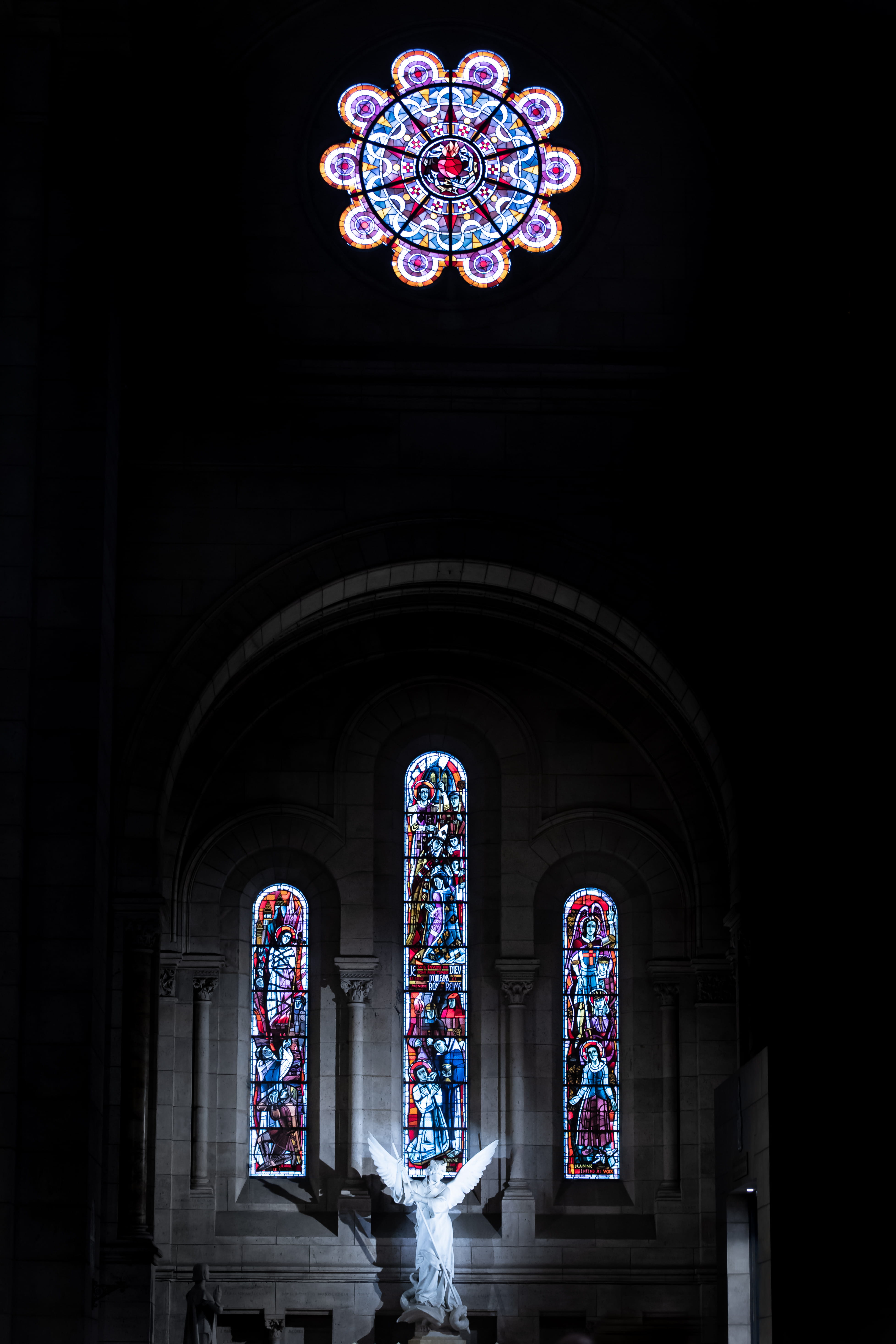 paris, stain, heart, creativity, architecture, built structure, representation, church, inside, religion, angel, art, sacre coeur basilica, basilica, france, Phone HD Wallpaper