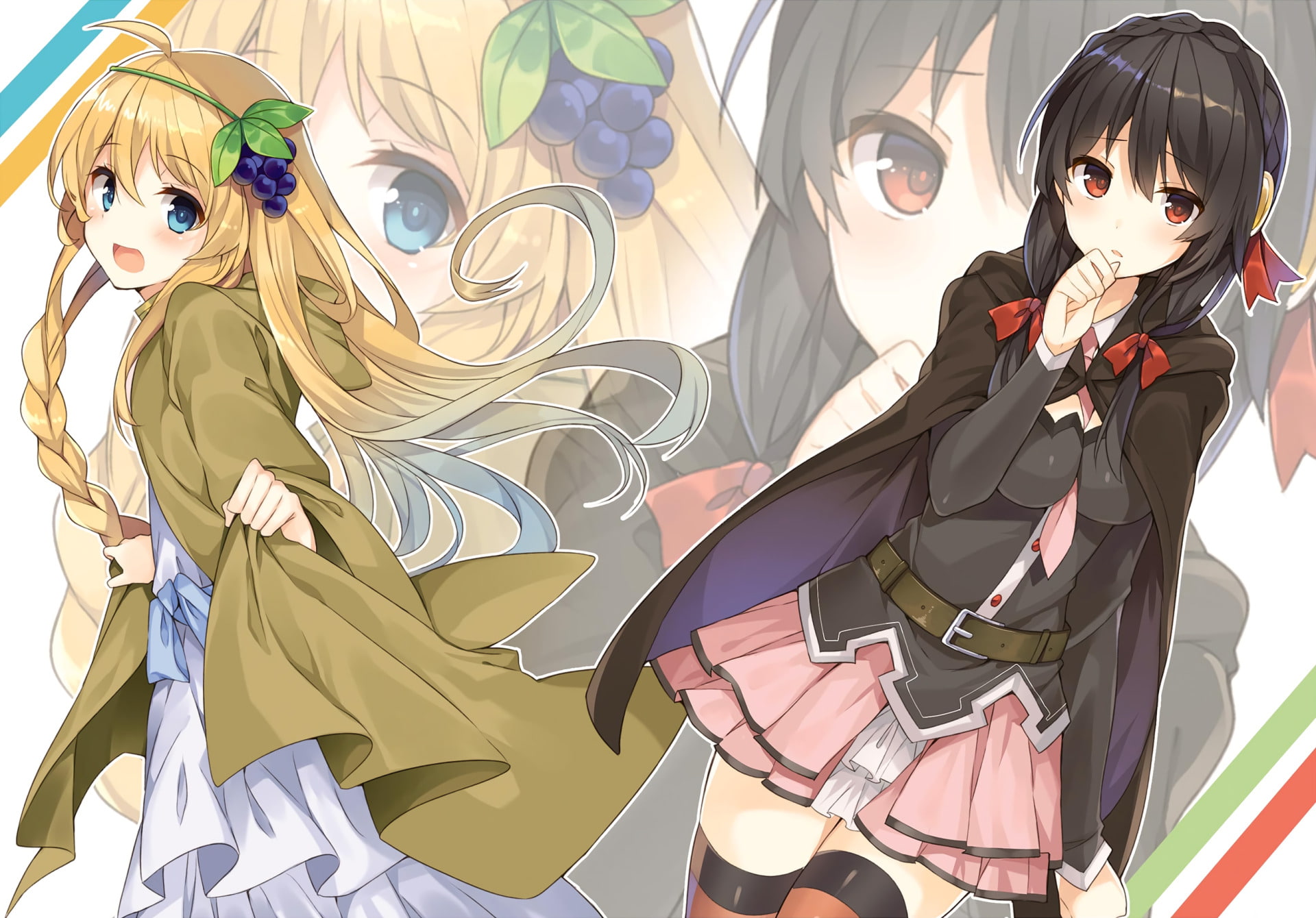 Iris (KonoSuba), sunglasses, fashion, mode of transportation, KonoSuba, Anime, human representation, looking at camera, creativity, KonoSuba – God’s blessing on this wonderful world!!, HD Wallpaper