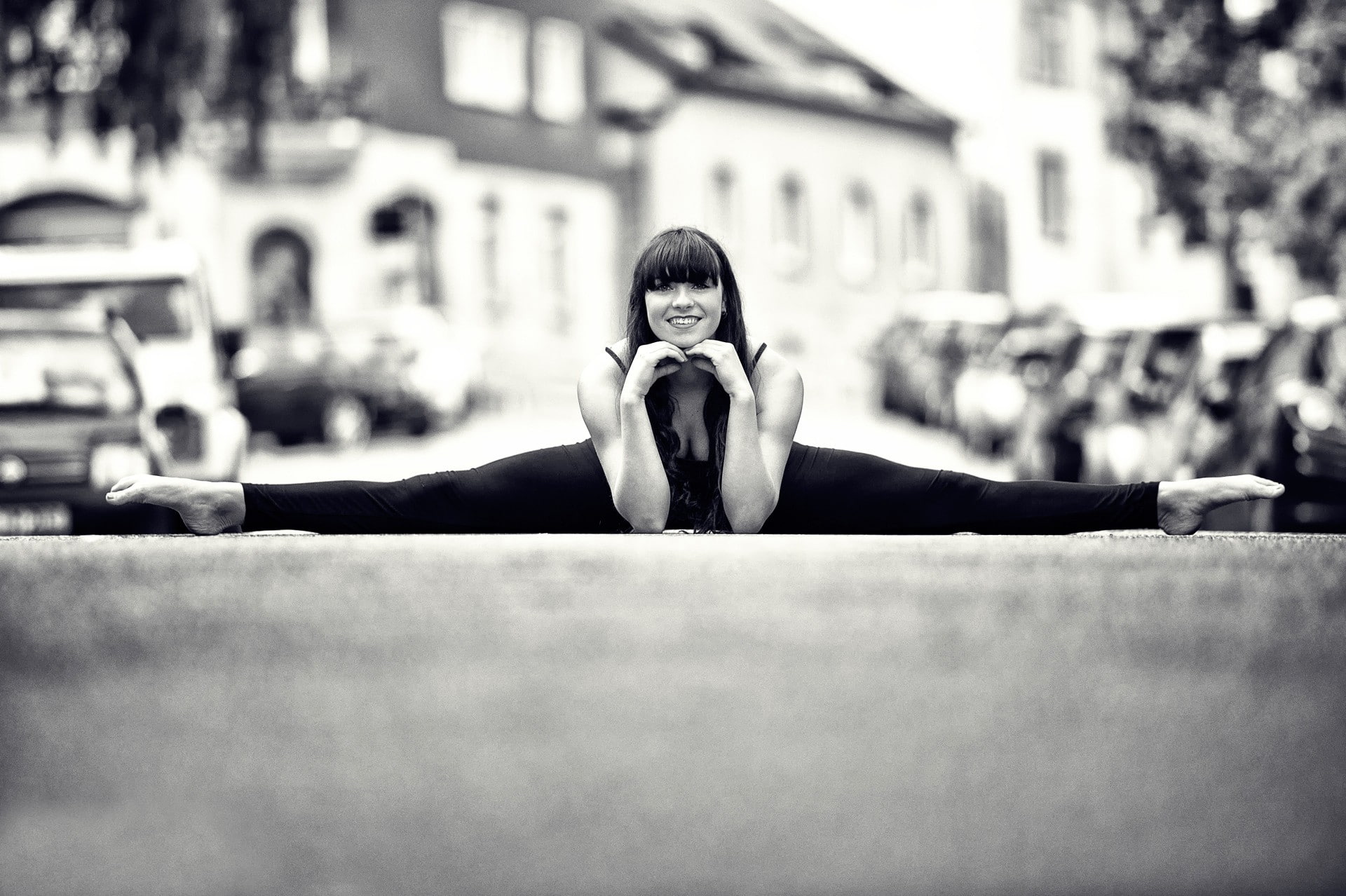 splits, flexible, 1080P, street, HD Wallpaper