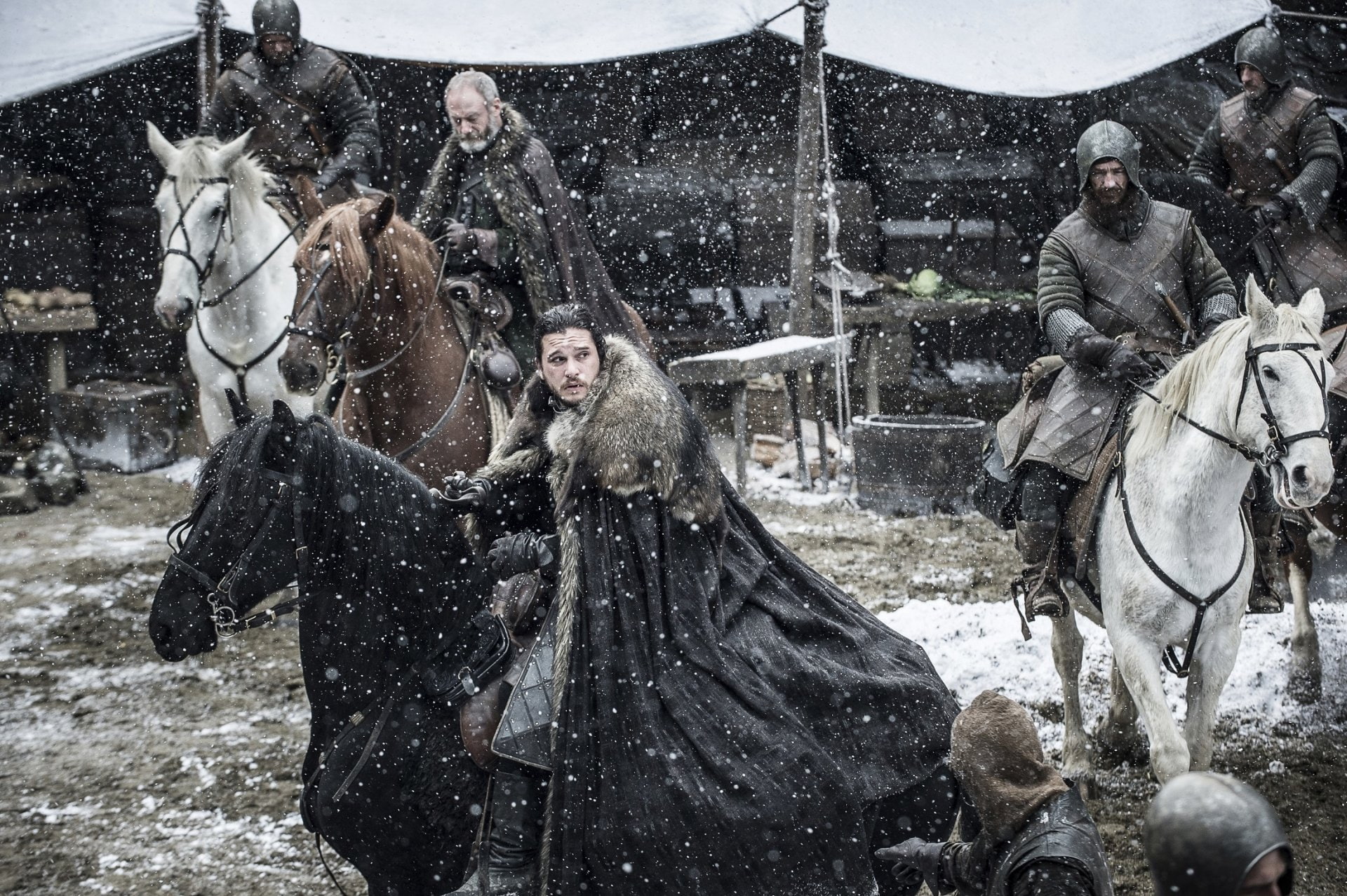 Jon Snow, Liam Cunningham, TV Show, Davos Seaworth, 1080P, Game Of Thrones, Kit Harington, HD Wallpaper