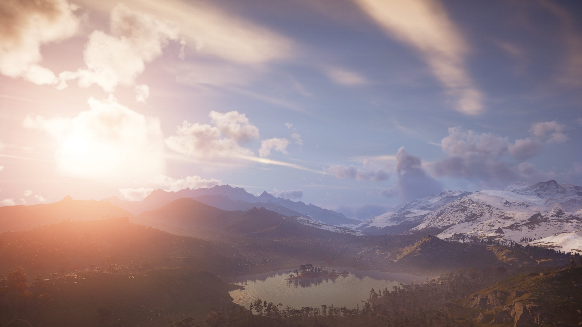valhalla, Assassins Creed, nature, mountain top, Assassins Creed Valhalla, 1080P, HD Wallpaper