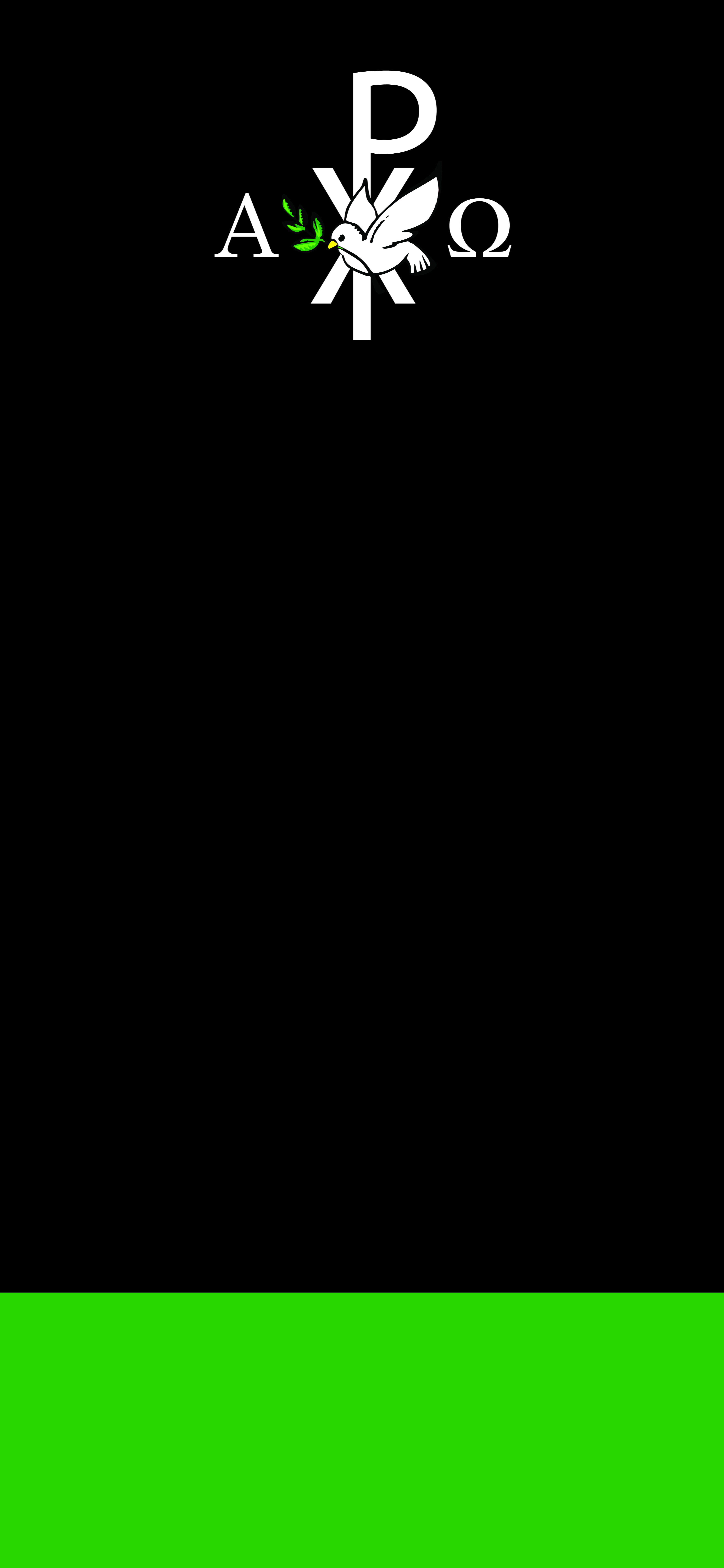 Chi rho, alpha omega, 8K, minimalism, dove, Phone HD Wallpaper