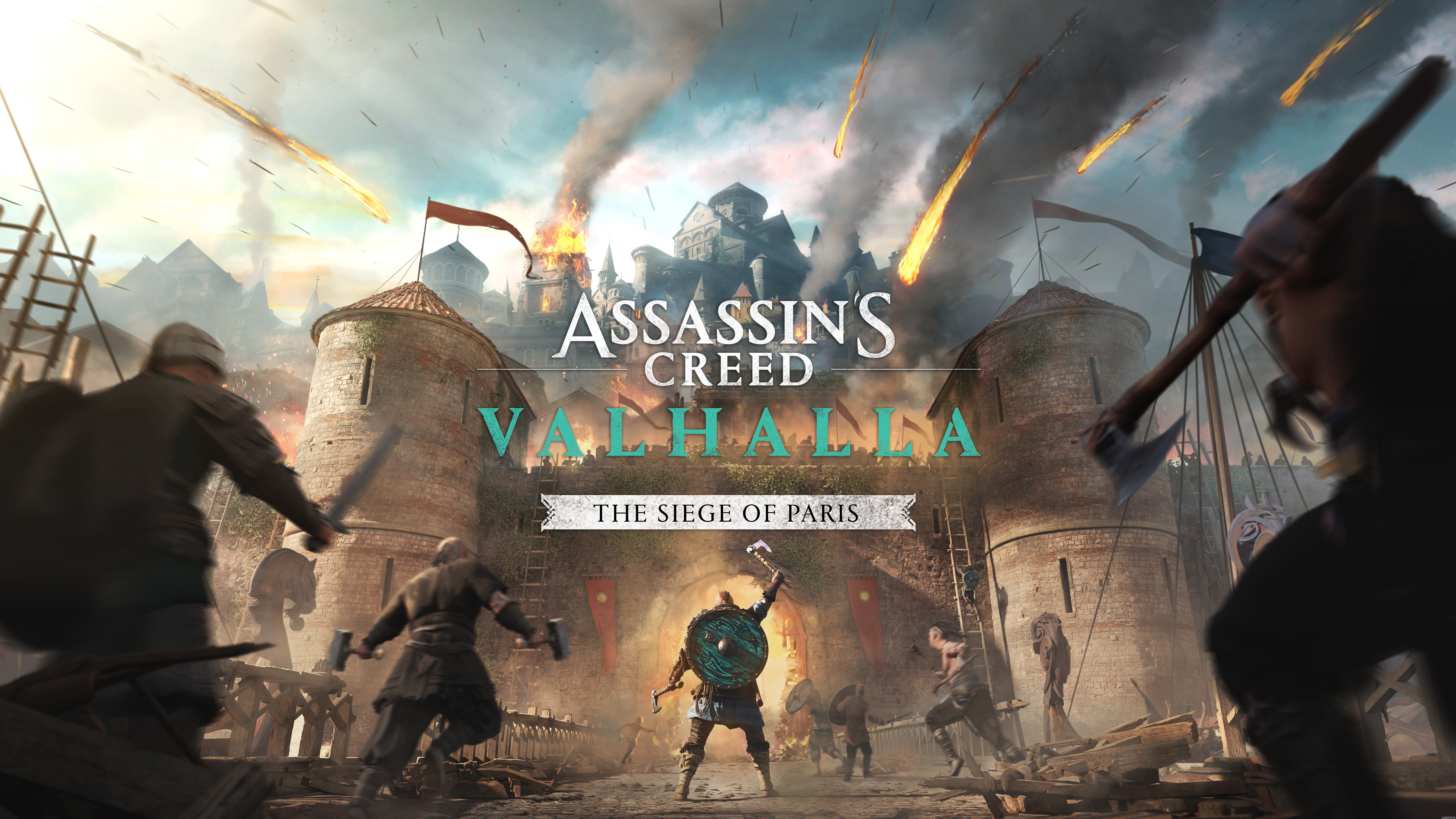 fortress, Paris, storm, Assassins Creed Valhalla, 8K, HD Wallpaper