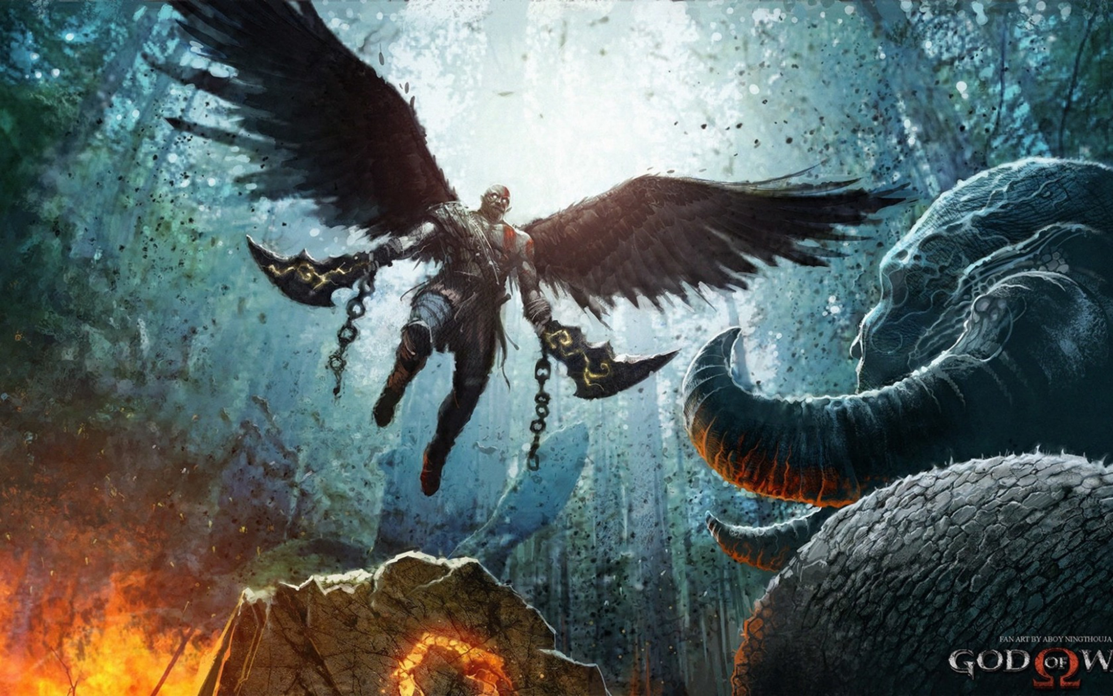 wings backgrounds, Download 3840x2400 God of war 4, warrior, spartan, 4K, god of war 4, HD Wallpaper