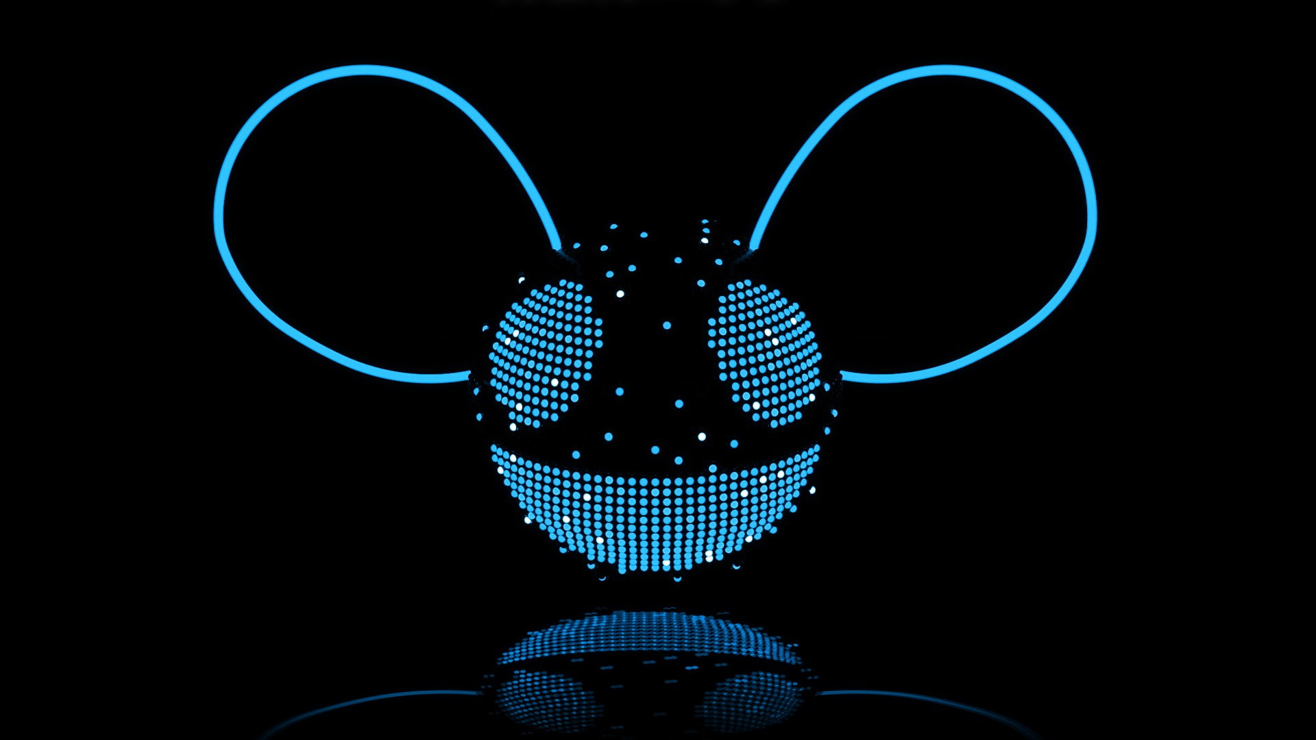 music, 1080P, simple background, reflection, deadmau5, HD Wallpaper