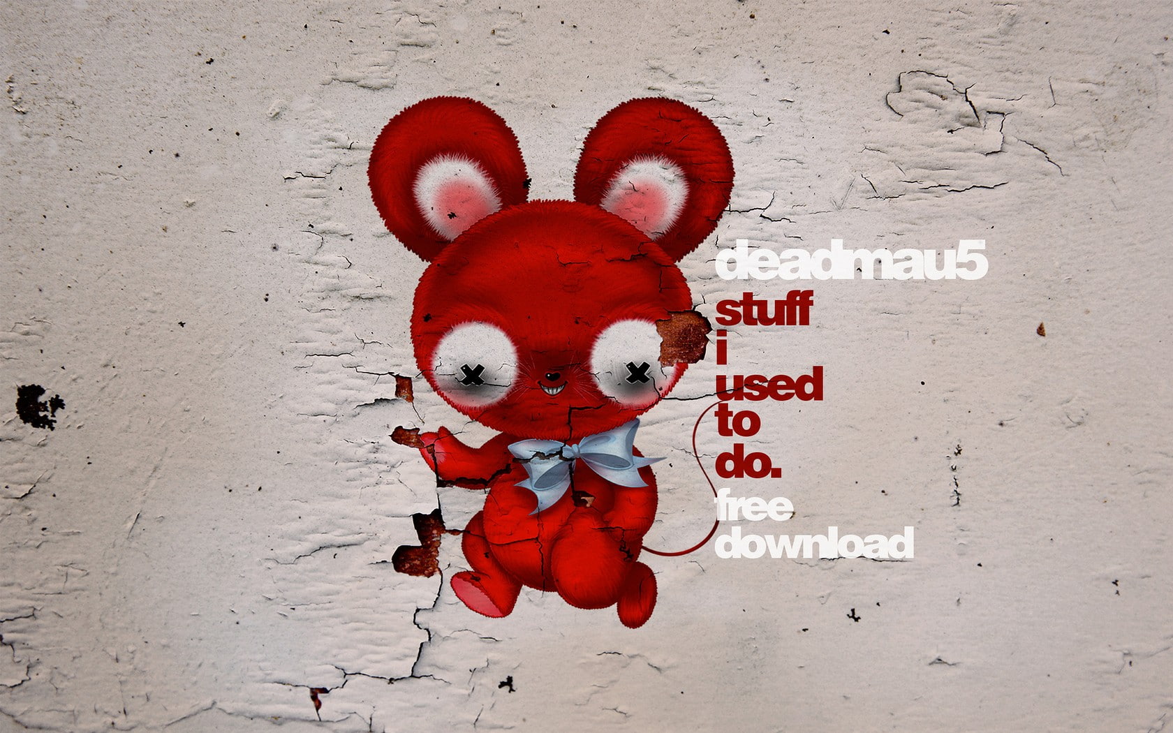 deadmau5, day, warning sign, text, 720P, white color, representation, wall - building feature, architecture, sign, creativity, close-up, music, message, HD Wallpaper