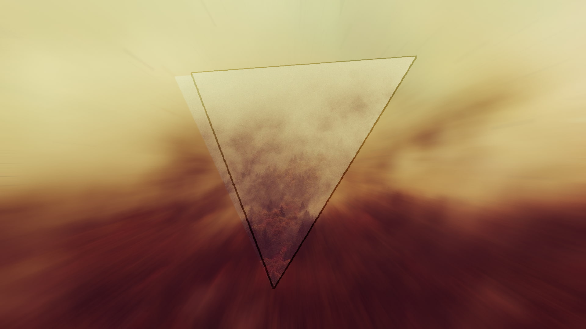 still life, metal, triangle, mid-air, motion, smoke - physical structure, paper, thread, sport, wall - building feature, single object, 1080P, indoors, HD Wallpaper