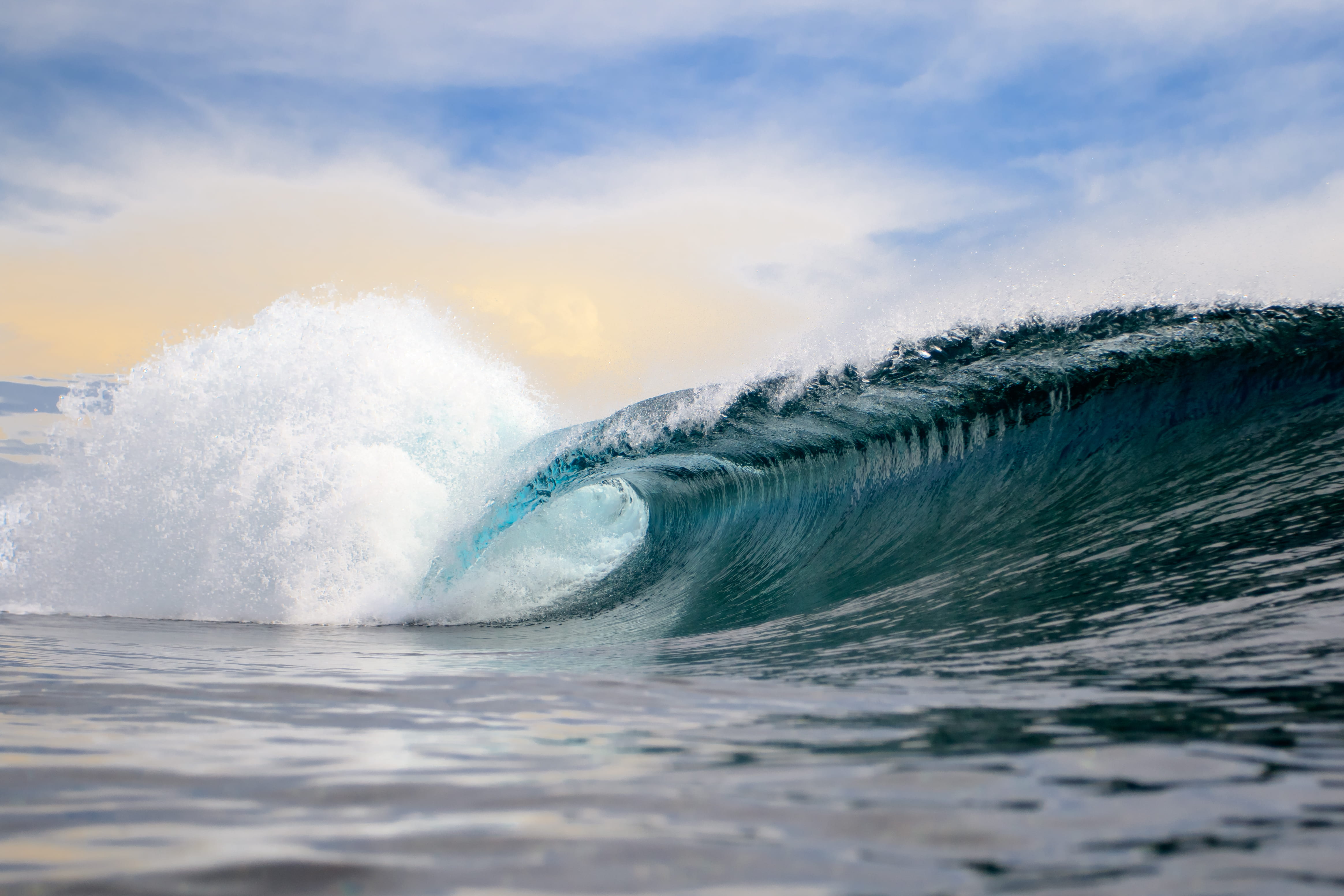 motion, beauty in nature, splashing, sky, nature, 4K, waterfront, aquatic sport, power, day, siargao, breaking, splash, power in nature, scenics - nature, HD Wallpaper