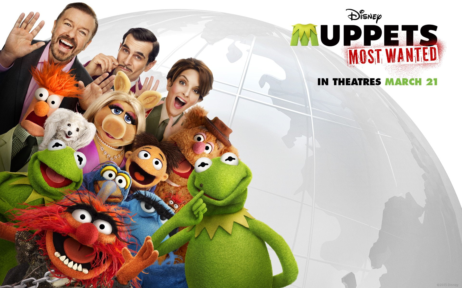 muppets, adventure, comedy, 1080P, wanted, poster, crime, family, disney, puppet, HD Wallpaper