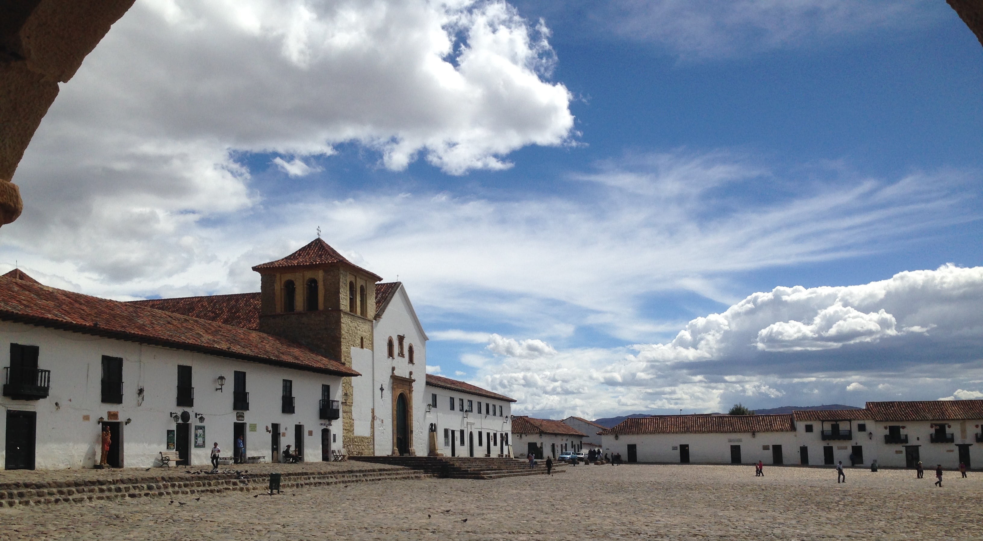 no people, historic, colombia, colonial, cloudscape, old, villa de leyva, medieval, downtown, south, europe, sky, history, built structure, outdoors, landscape, HD Wallpaper