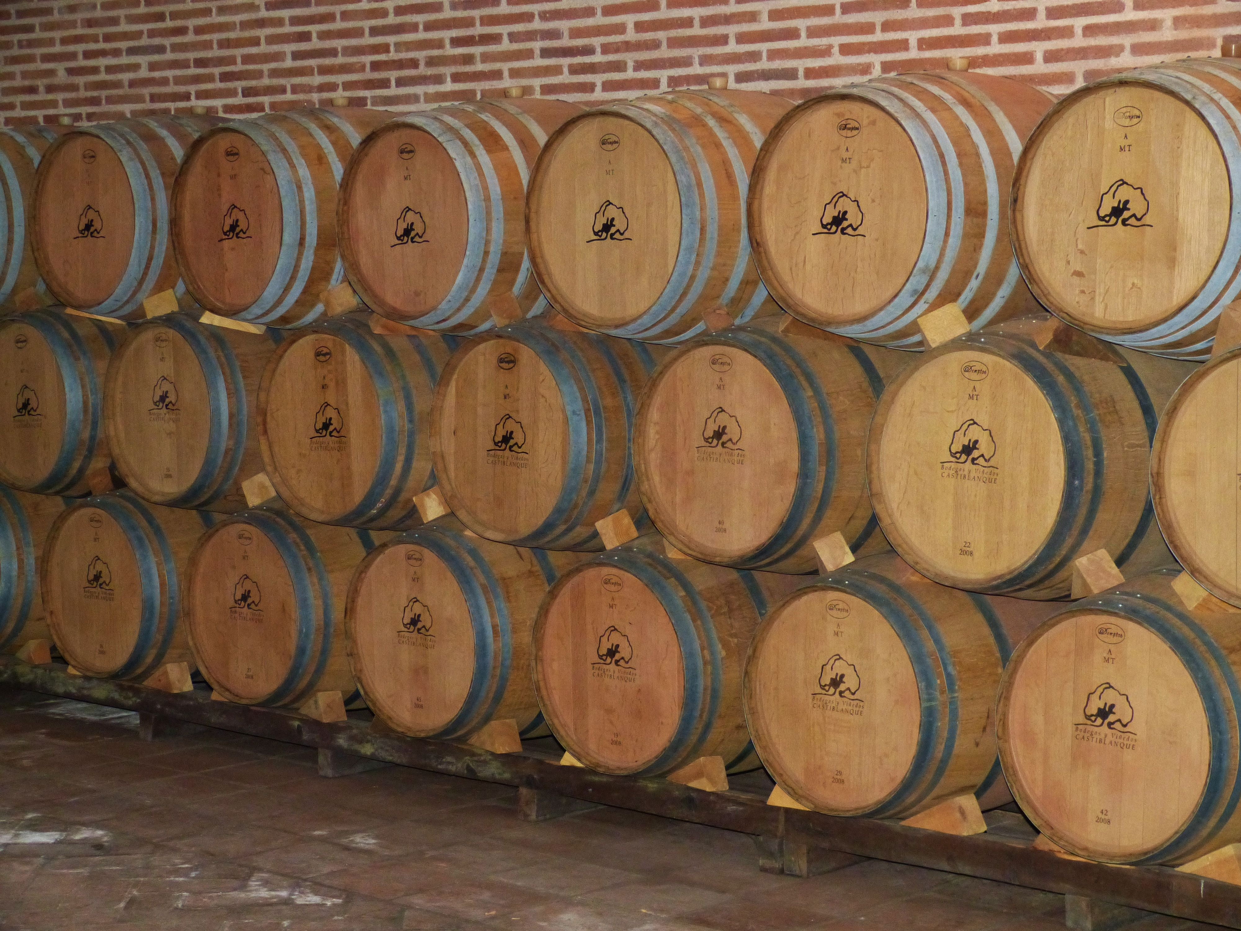 indoors, wood - material, barrel, winemaking, alcohol, barrels, large group of objects, winery, stock, wooden barrels, 4K, cylinder, in a row, wine storage, HD Wallpaper
