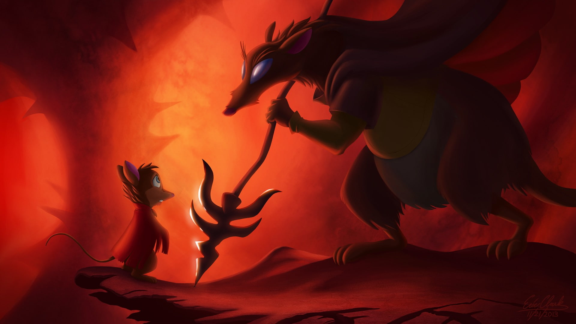 silhouette, The Secret Of NIMH, human body part, Cartoon, digital art, shadow, marine, animal wildlife, 1080P, stage, animals in the wild, human arm, people, HD Wallpaper