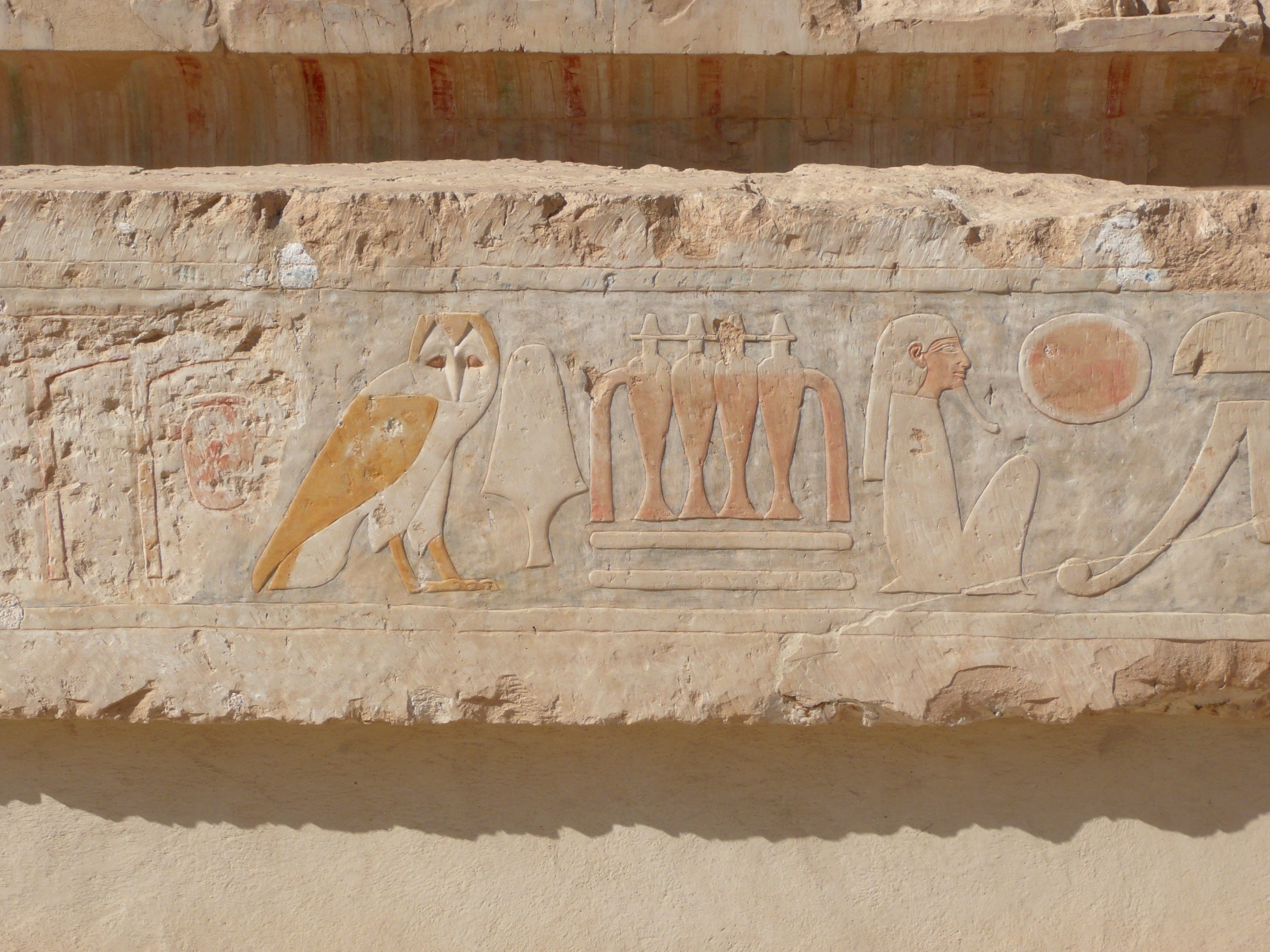 2K, architecture, text, excavation, art and craft, hieroglyphics, wall - building feature, human representation, communication, representation, day, ancient egyptian, HD Wallpaper
