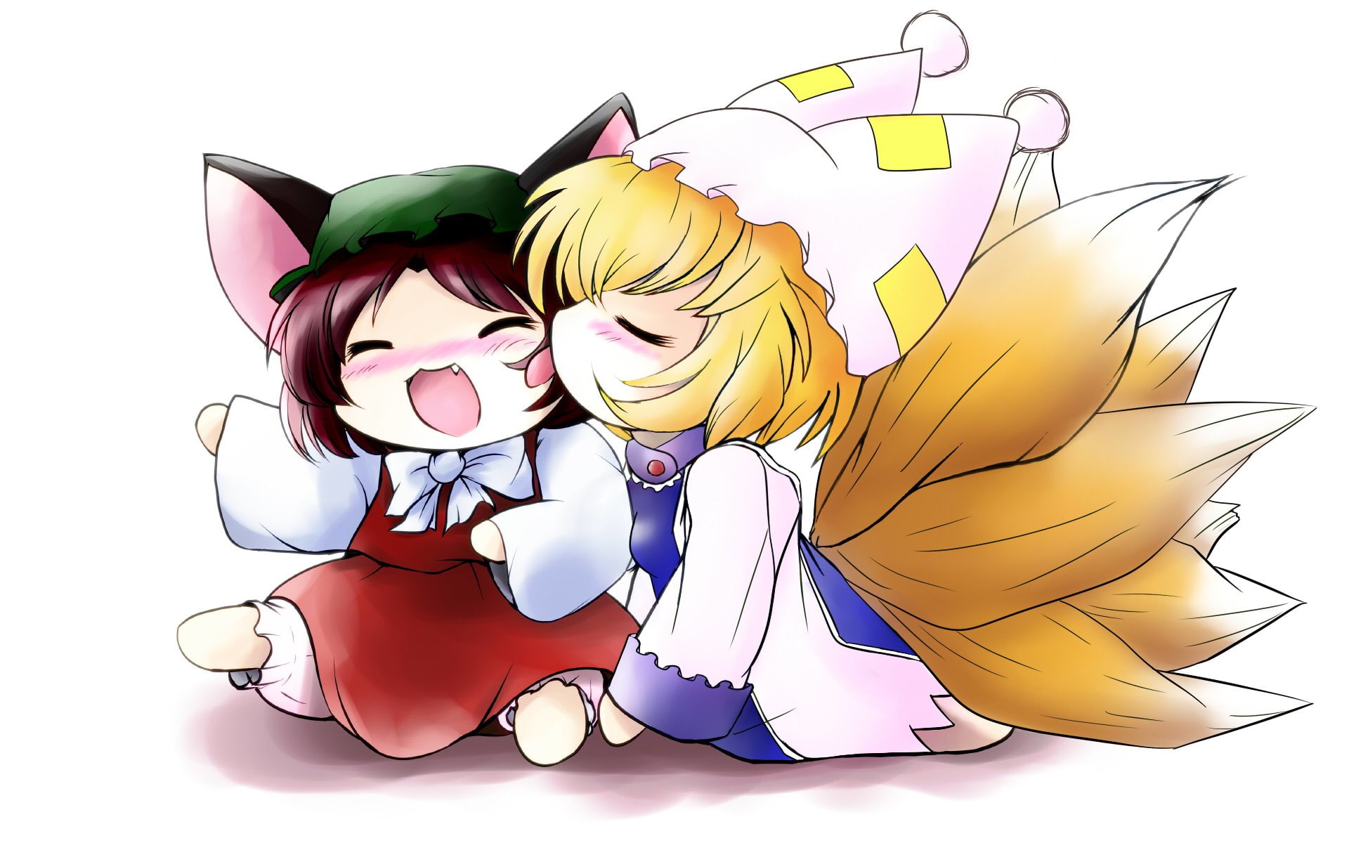 Chen (Touhou), Anime, 1080P, Ran Yakumo, Touhou, HD Wallpaper